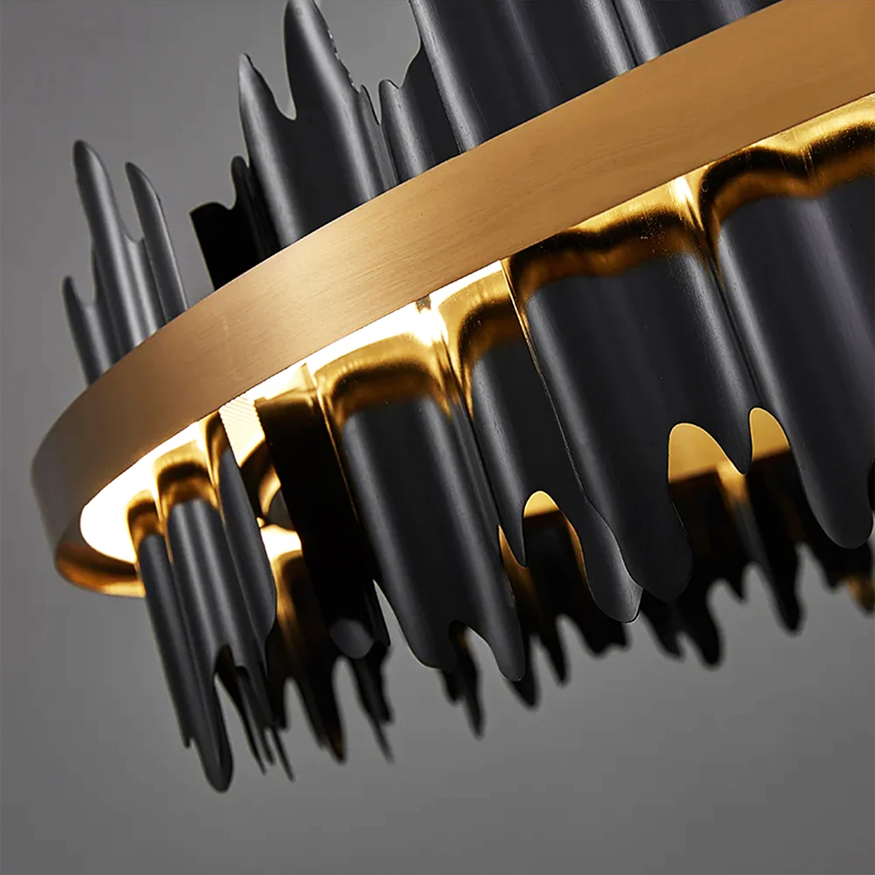 Arctira Metal Iceberg Round Chandelier 23.6"D