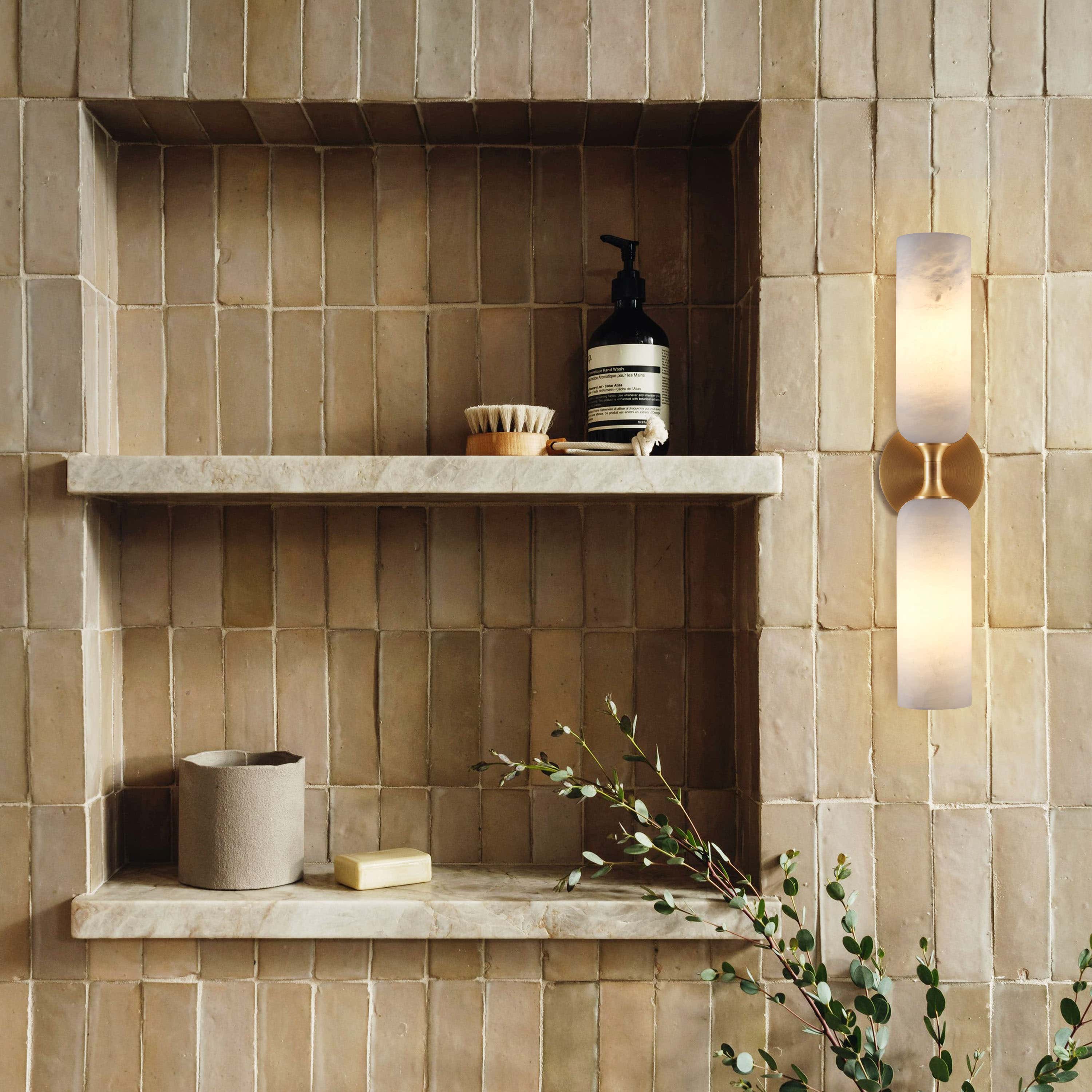 Axis Alabaster Wall Sconce 24cm H