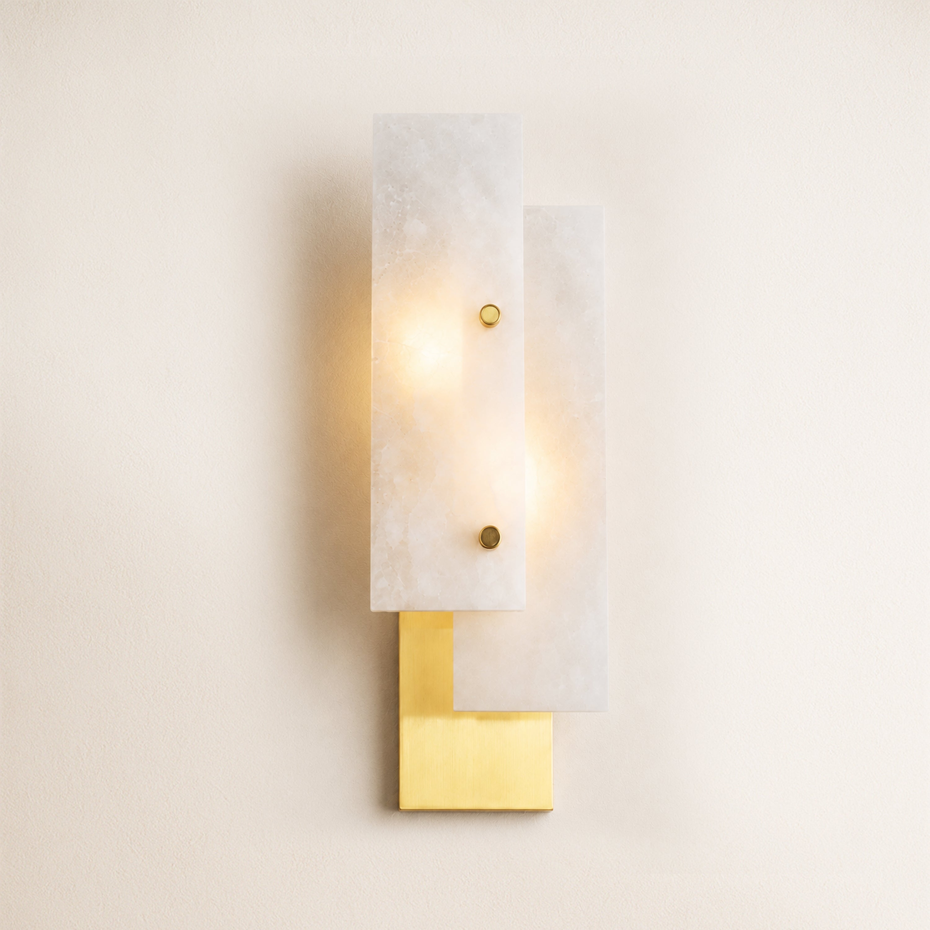 Gemina Alabaster Wall Sconce