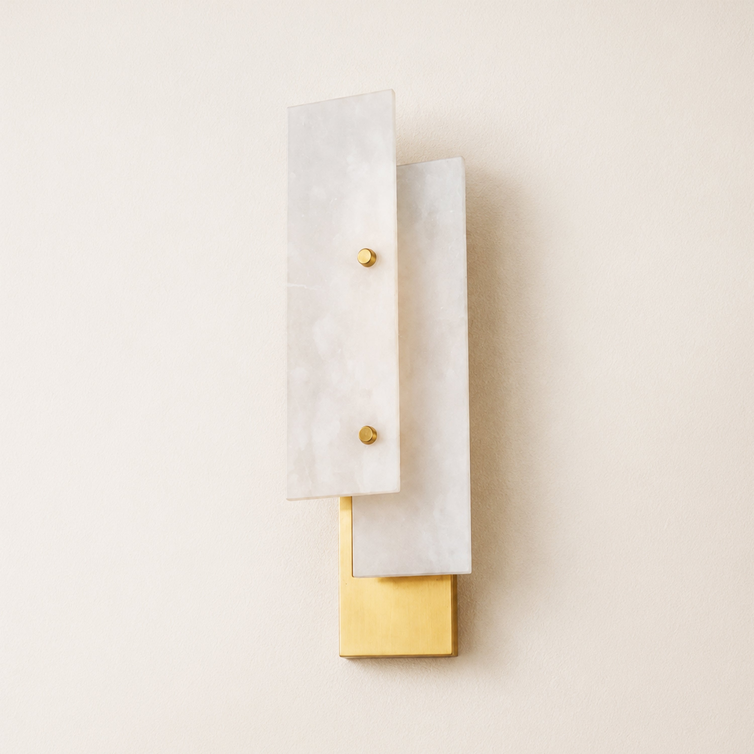 Gemina Alabaster Wall Sconce