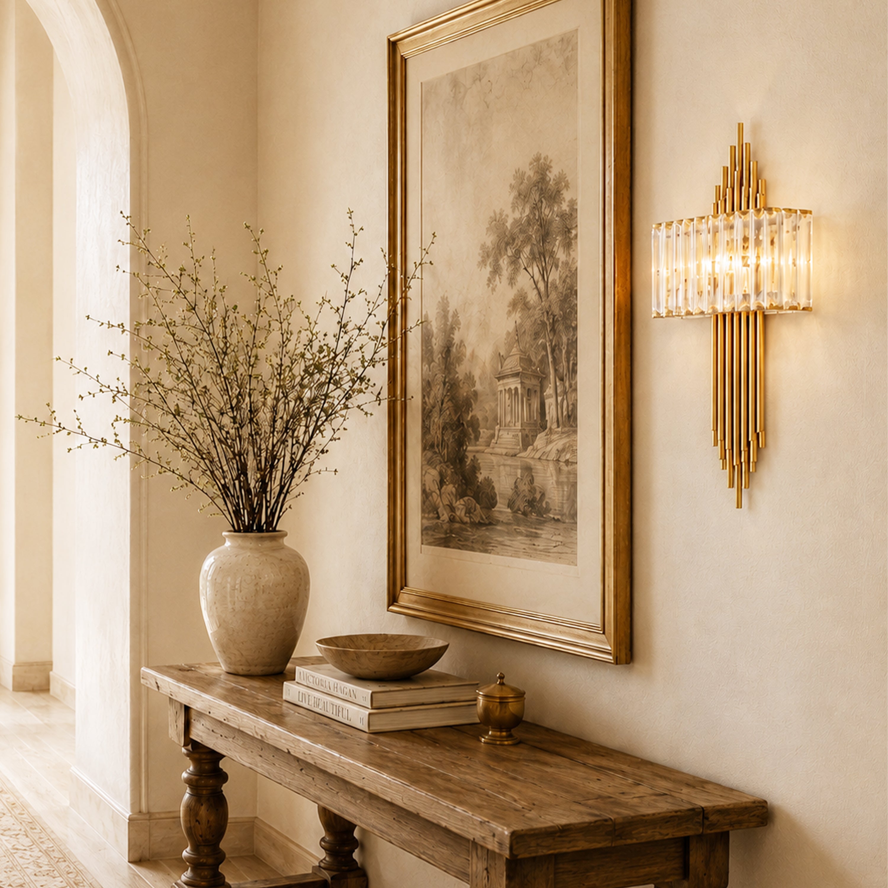 Oriana Crystal Wall Sconce 14.6"