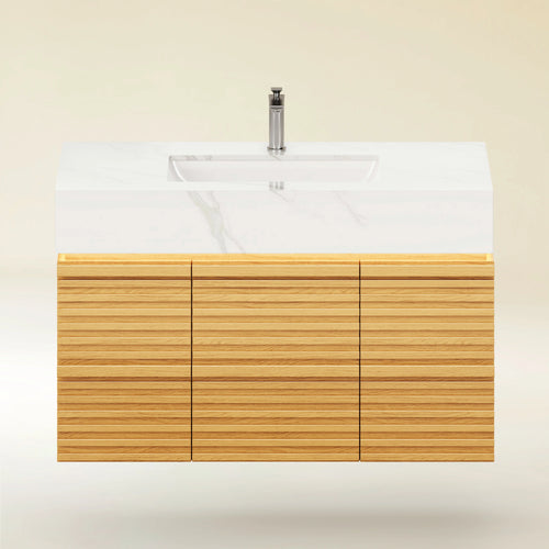 Isla Oak Bathroom Vanity 91cm W