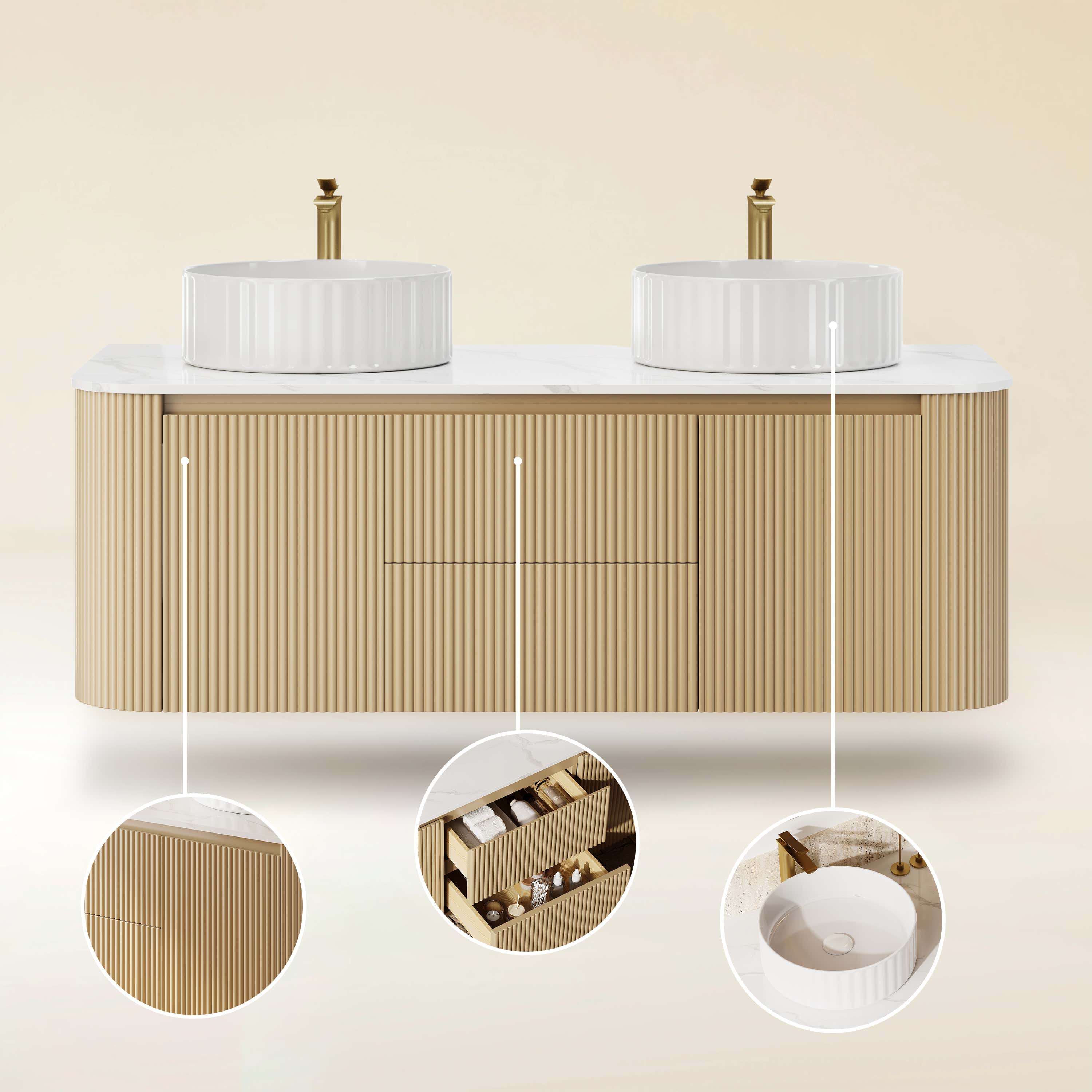 Rowan Bathroom Vanity 121cm W