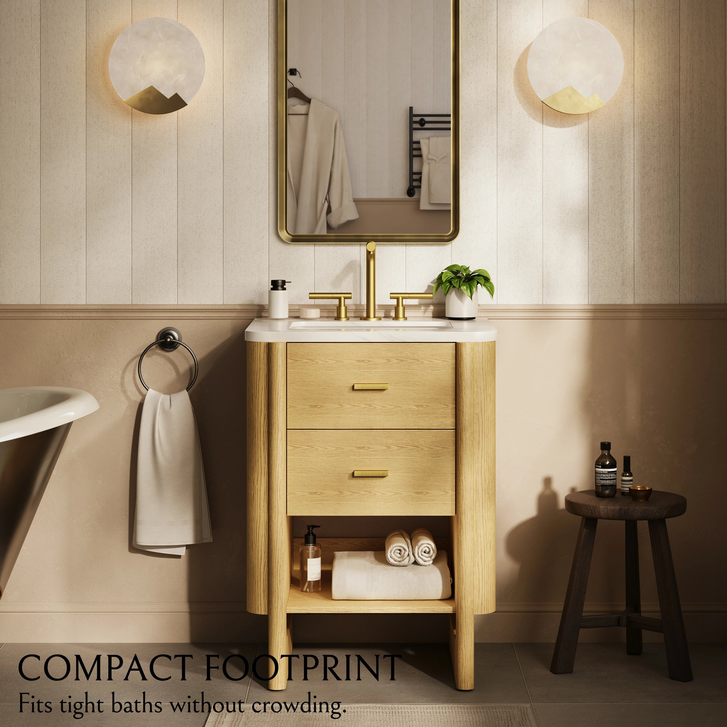 Silas Bathroom Vanity 61cm W