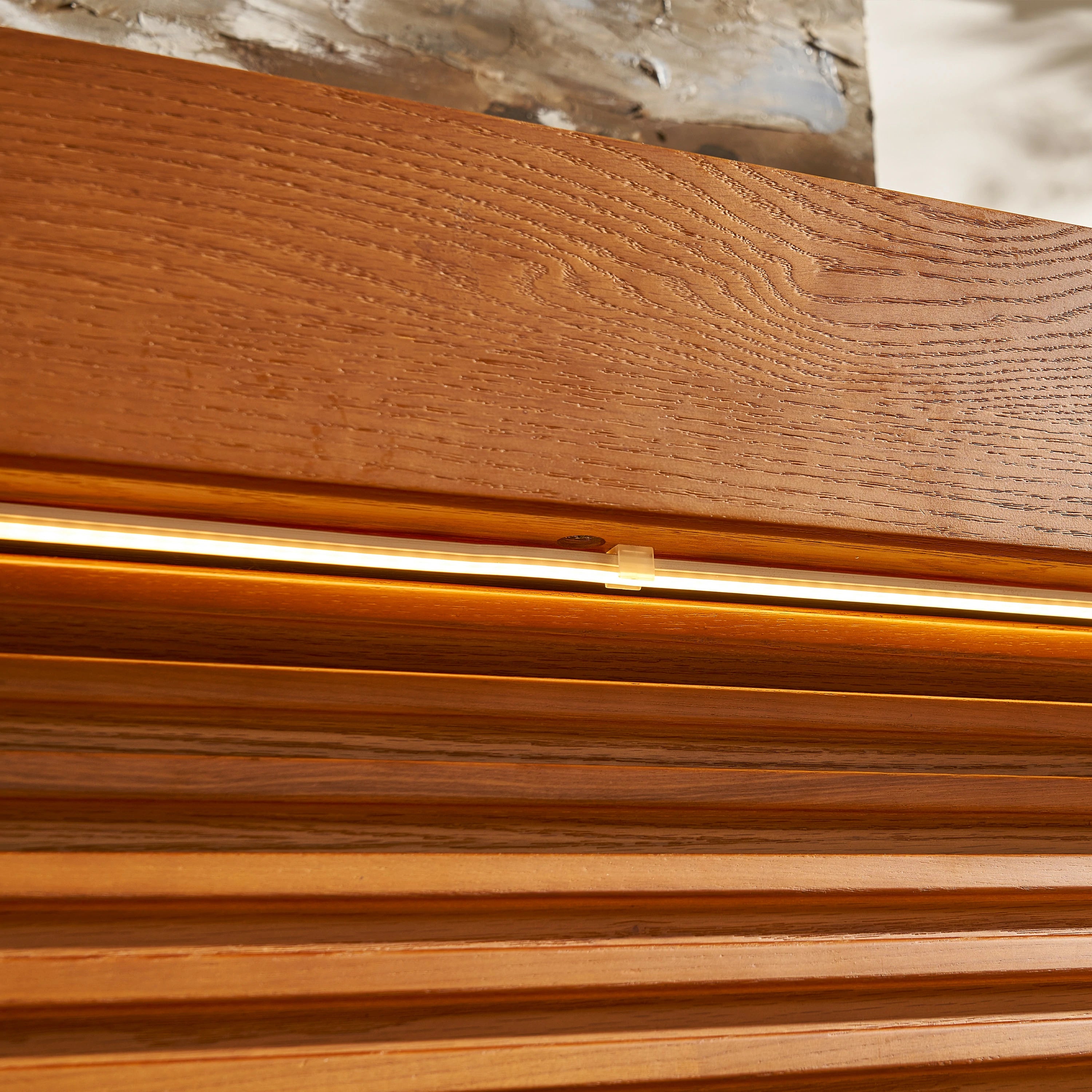 Devon Oak Media Console  70.8"