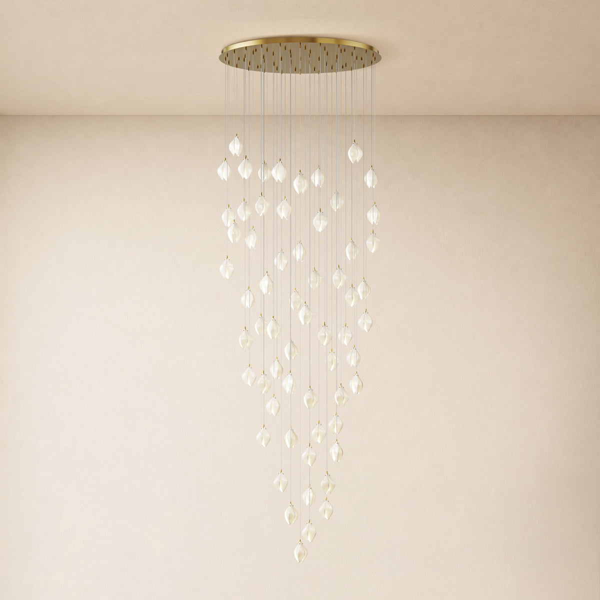 Veylune Ceramic Flower Cluster Chandelier 8"-48"D
