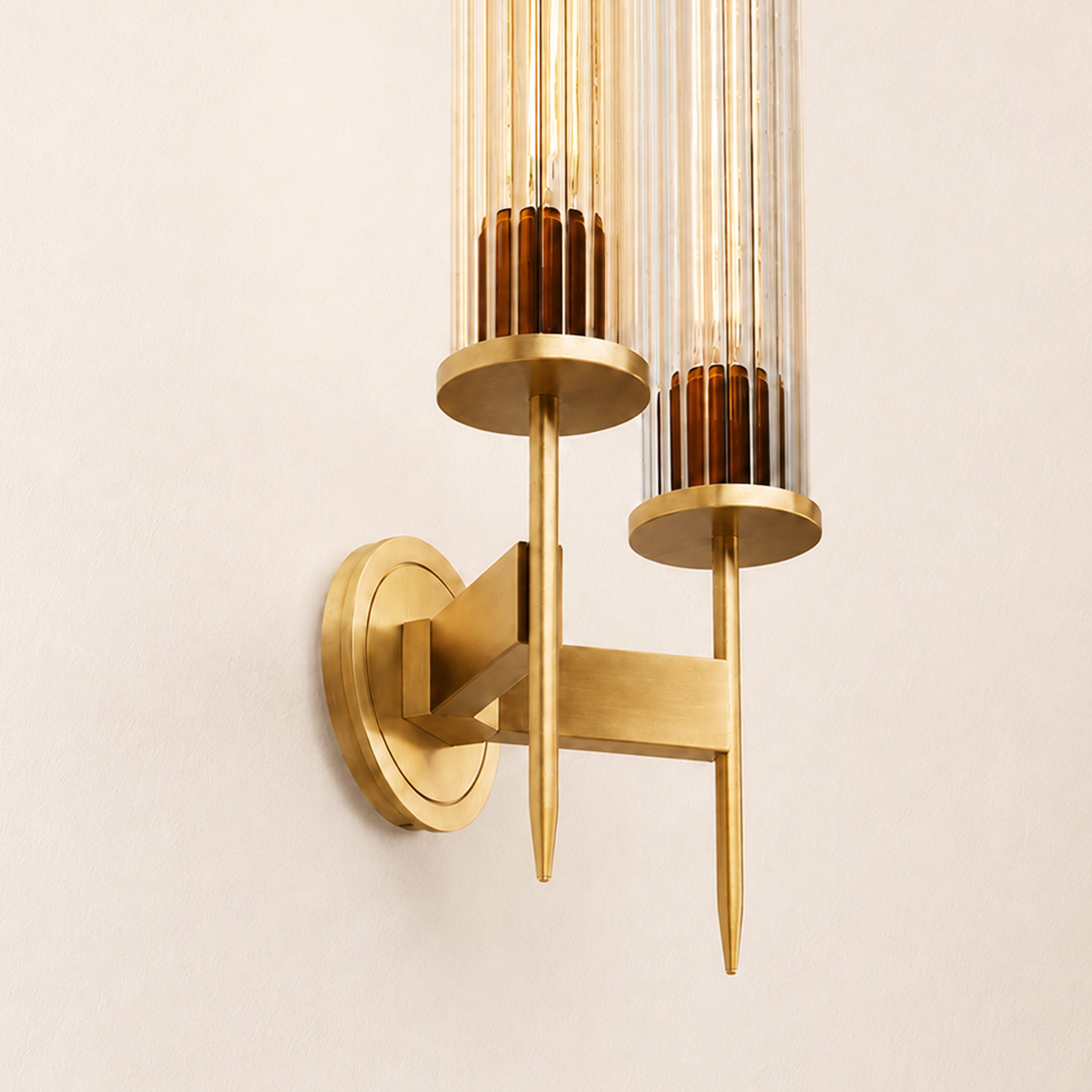 Bellmere 2 Lights Glass Wall Sconce