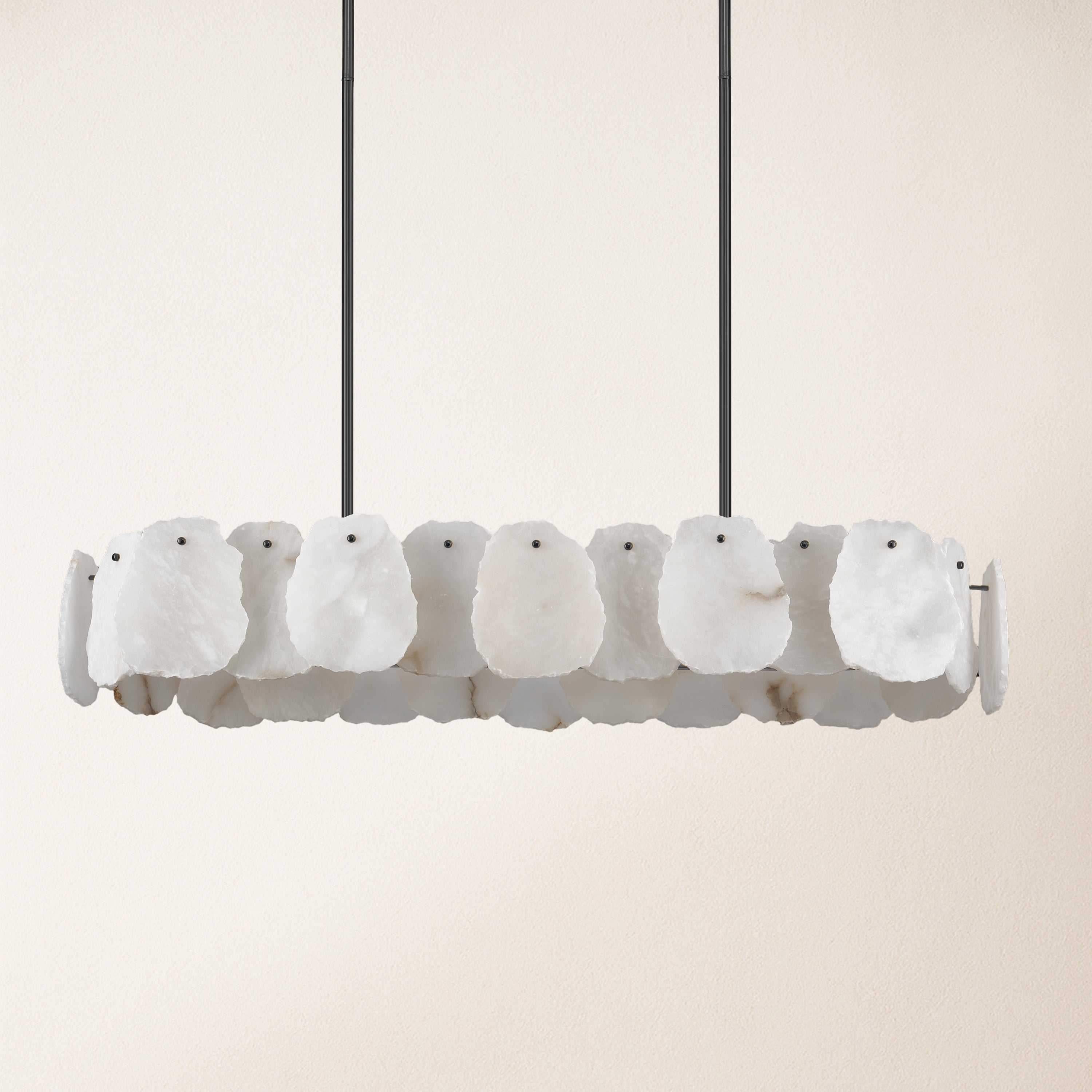 Moira Alabaster Oval Chandelier 109cm W