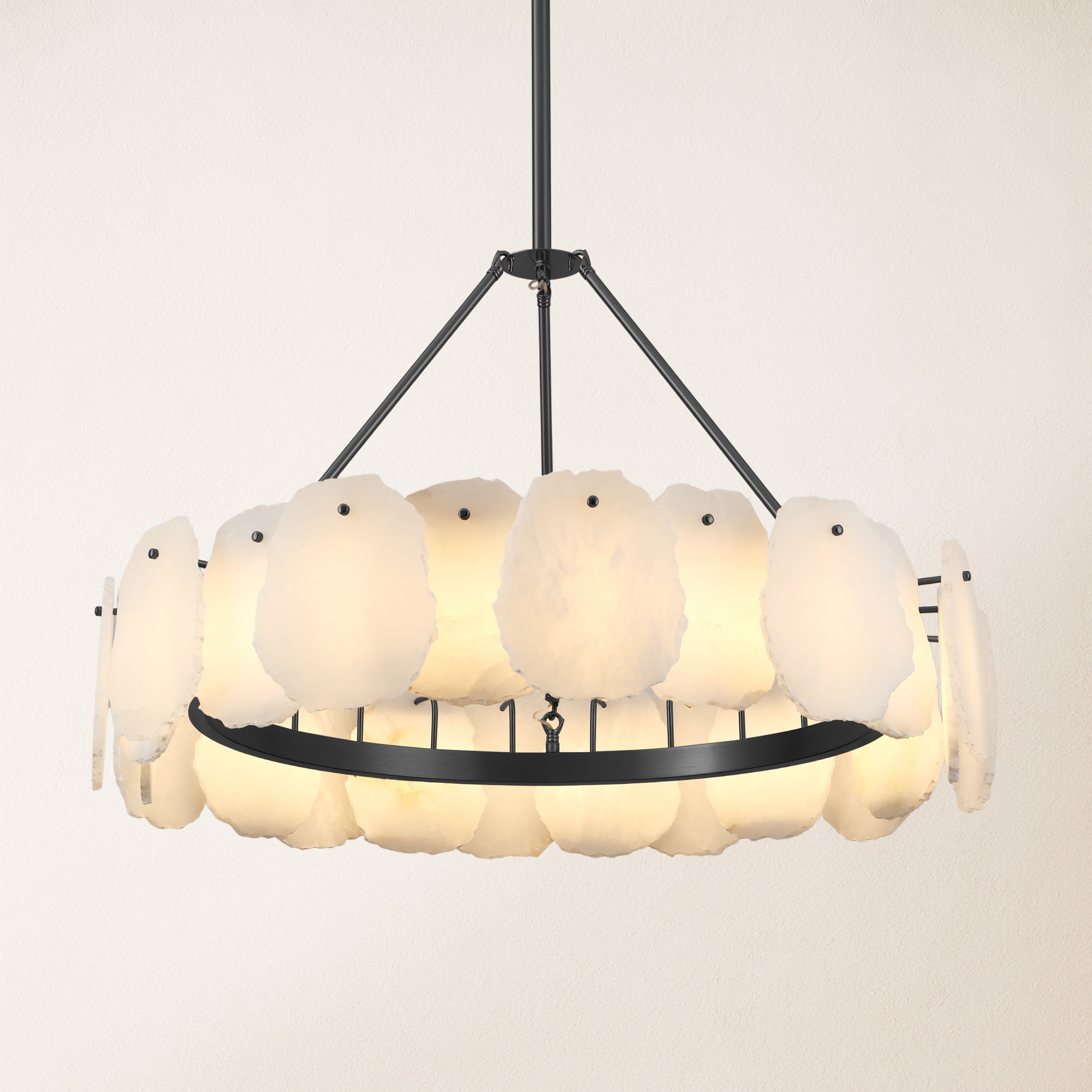 Moira Alabaster Round Chandelier 32"D