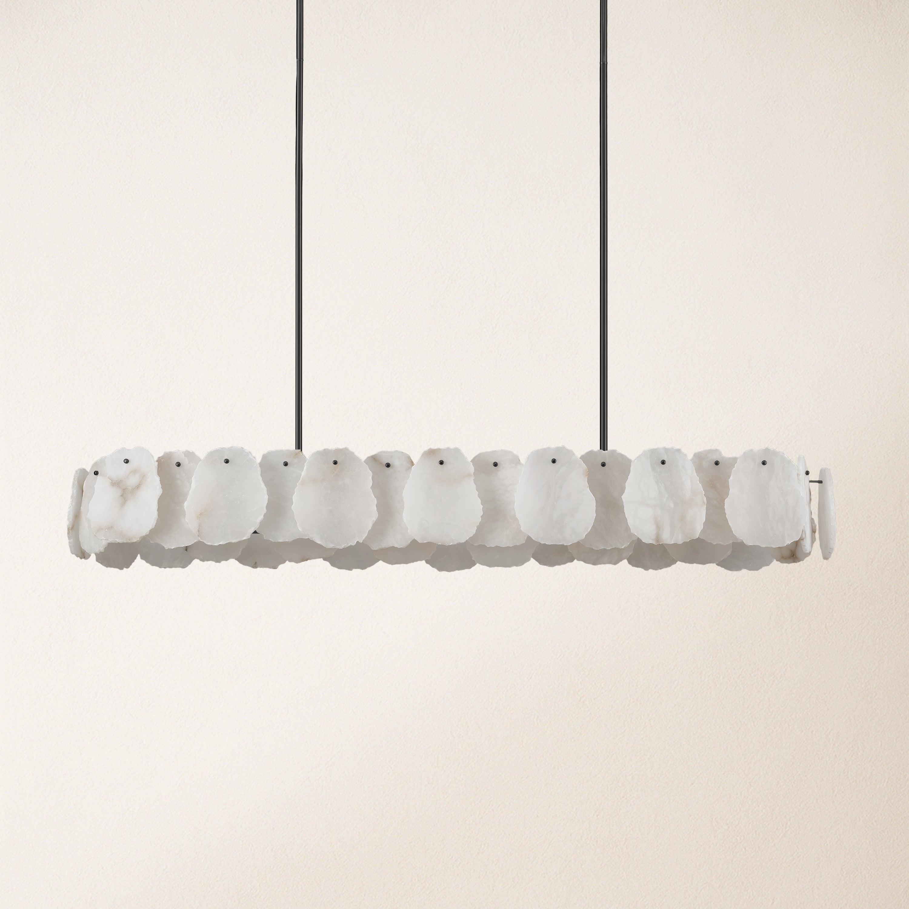 Moira Alabaster Oval Chandelier 119cm W