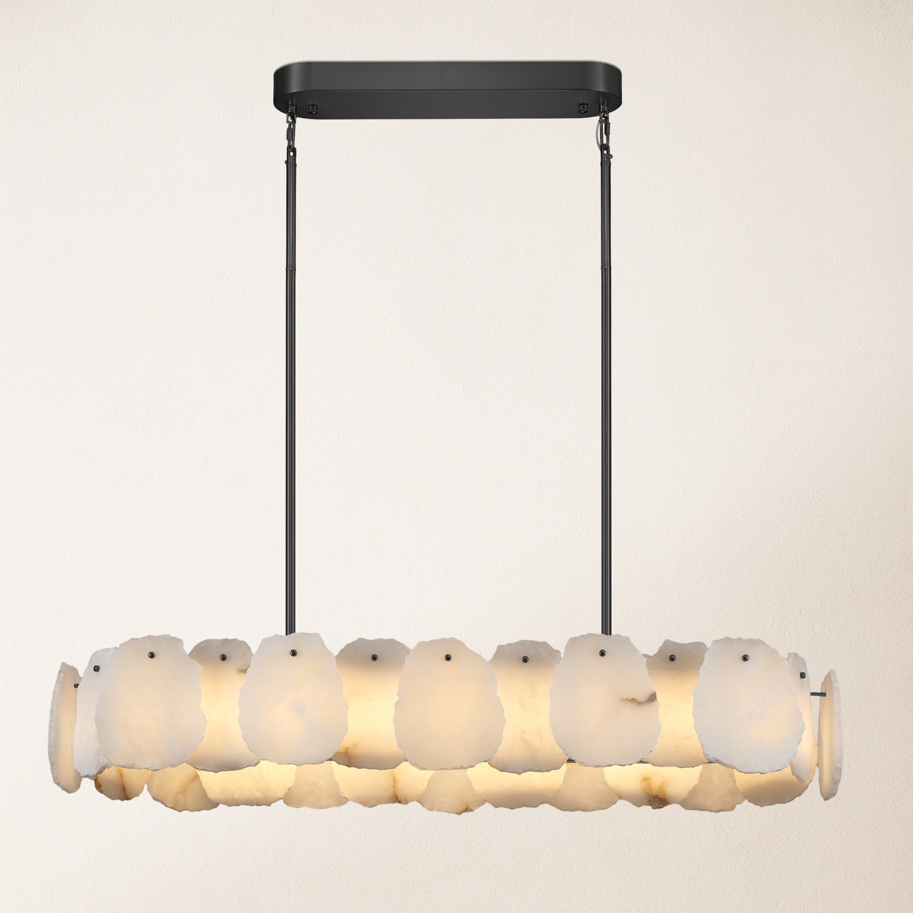 Moira Alabaster Oval Chandelier 109cm W