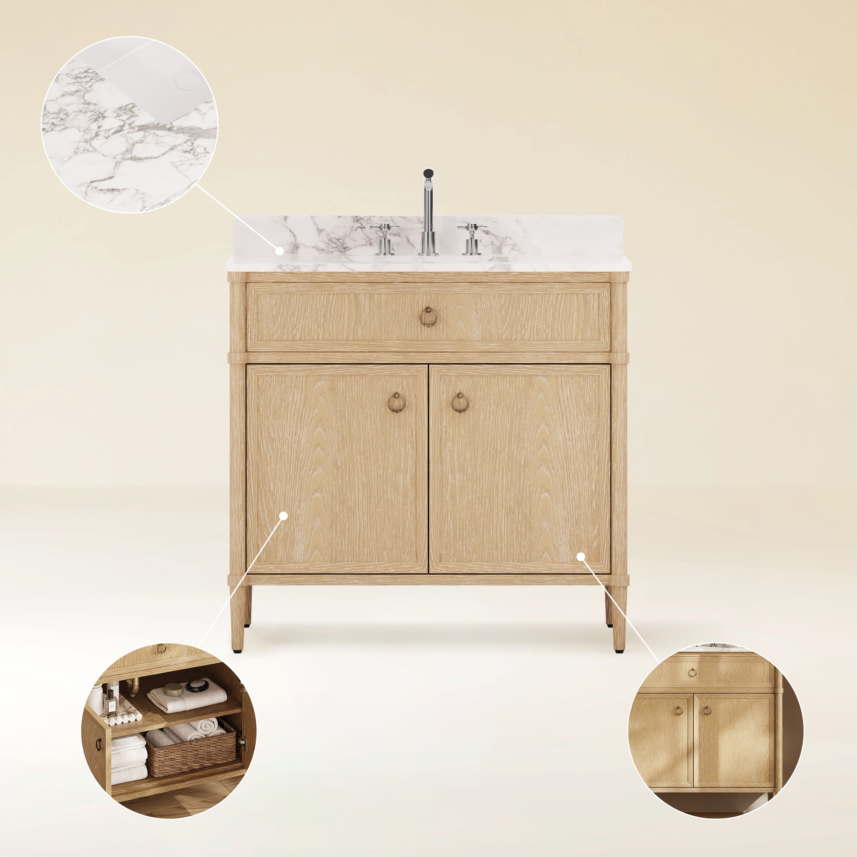 Maison Bathroom Vanity 36"W
