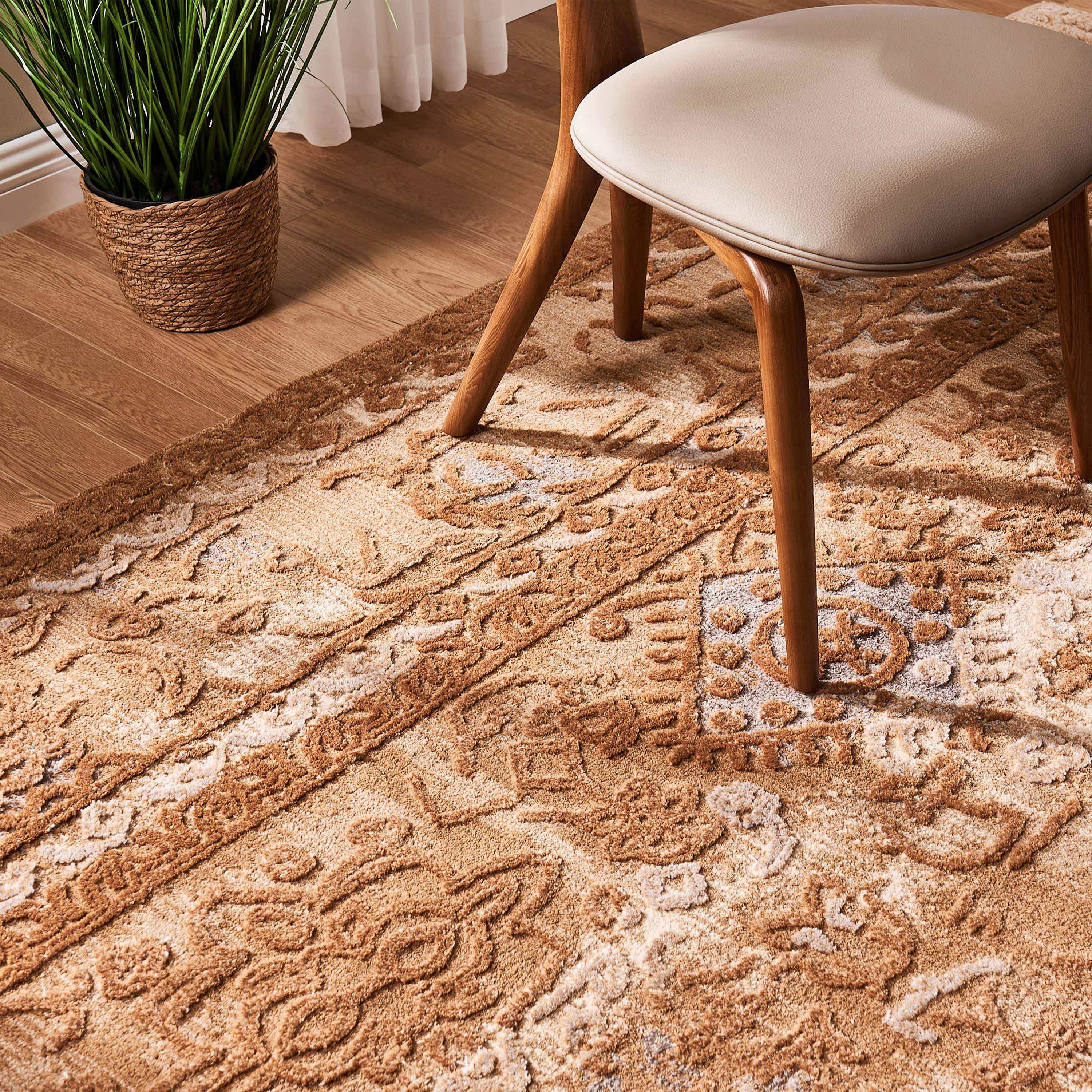 Aurelian Relief Wool-Blend Rug