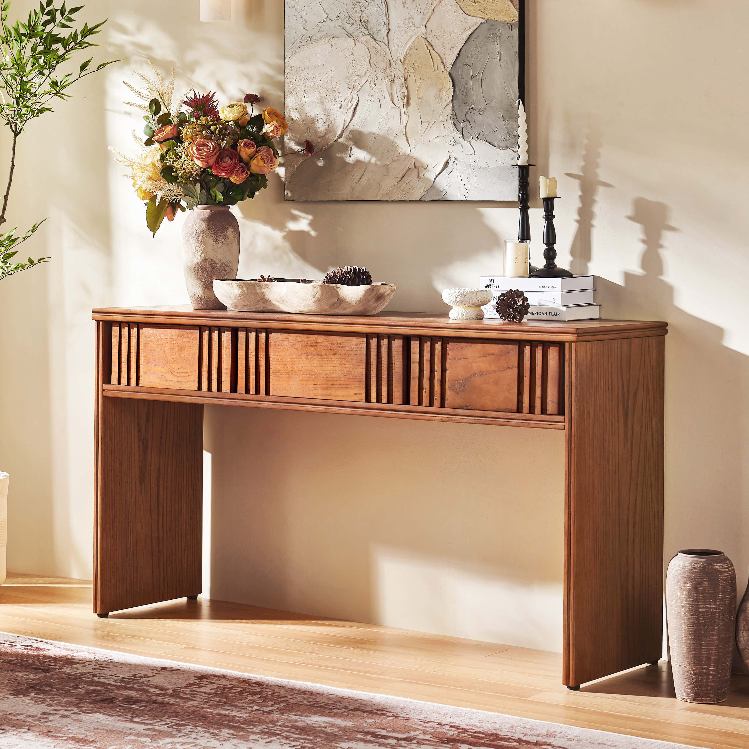 Dorian Oak Console Table 59"