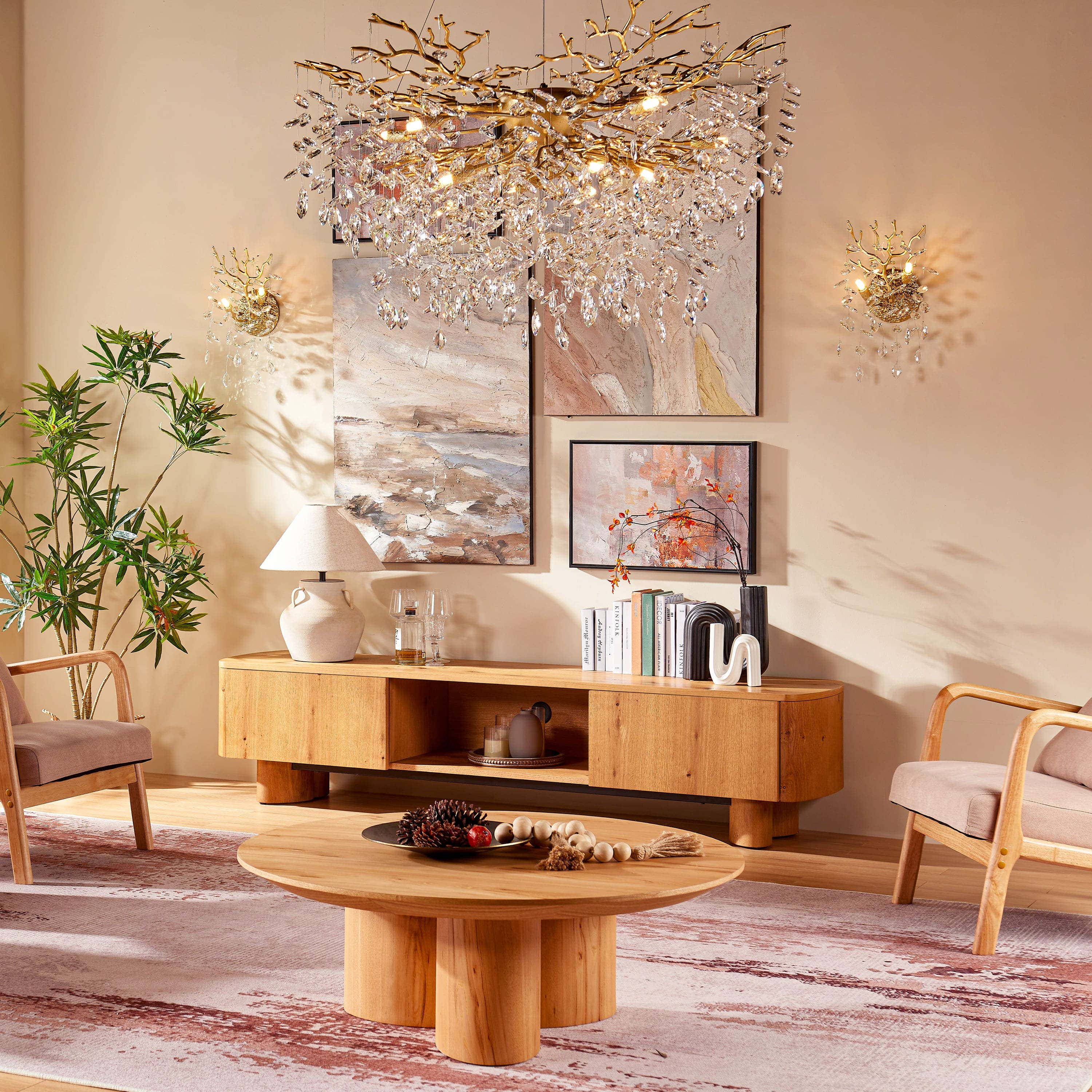 Trefoil Round Coffee Table 39"