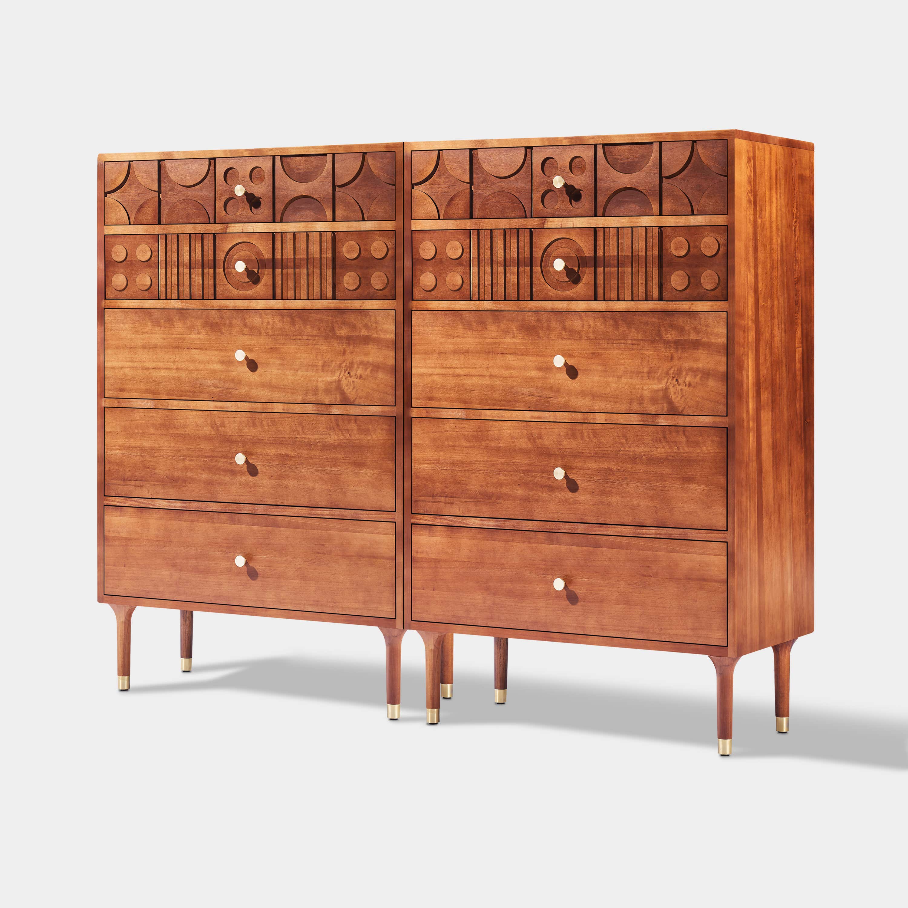Rive Gauche Poplar 62.9" Solidwood Sideboard