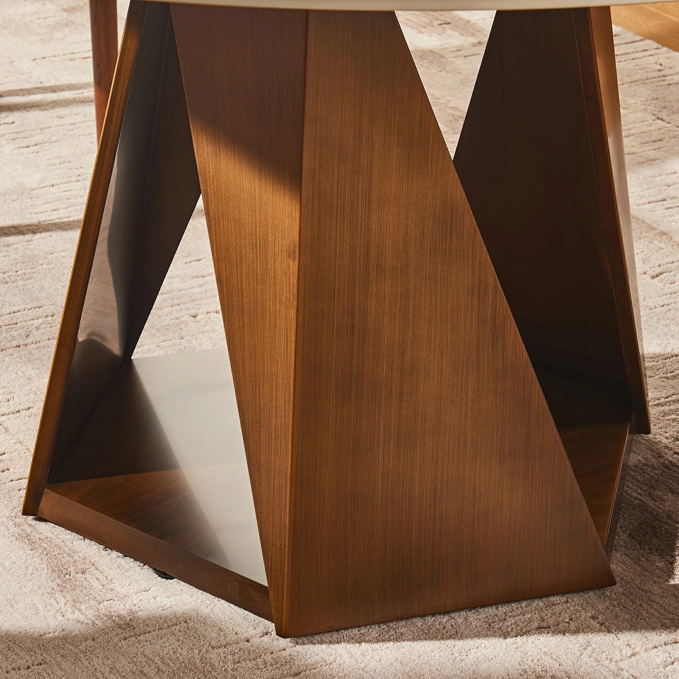 Aurelia Sintered Stone Round Dining Table 59"