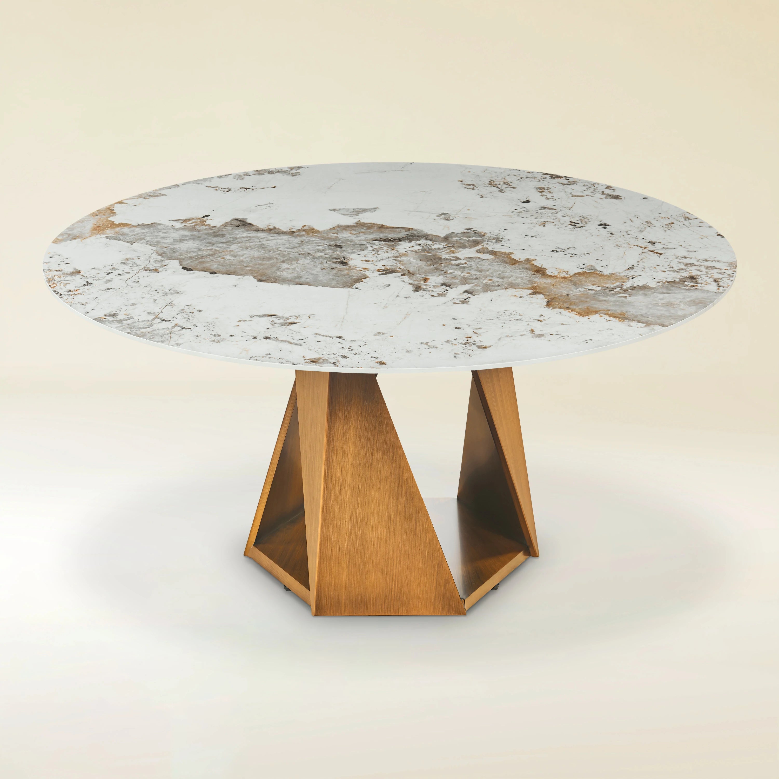 Aurelia Sintered Stone Round Dining Table 59"