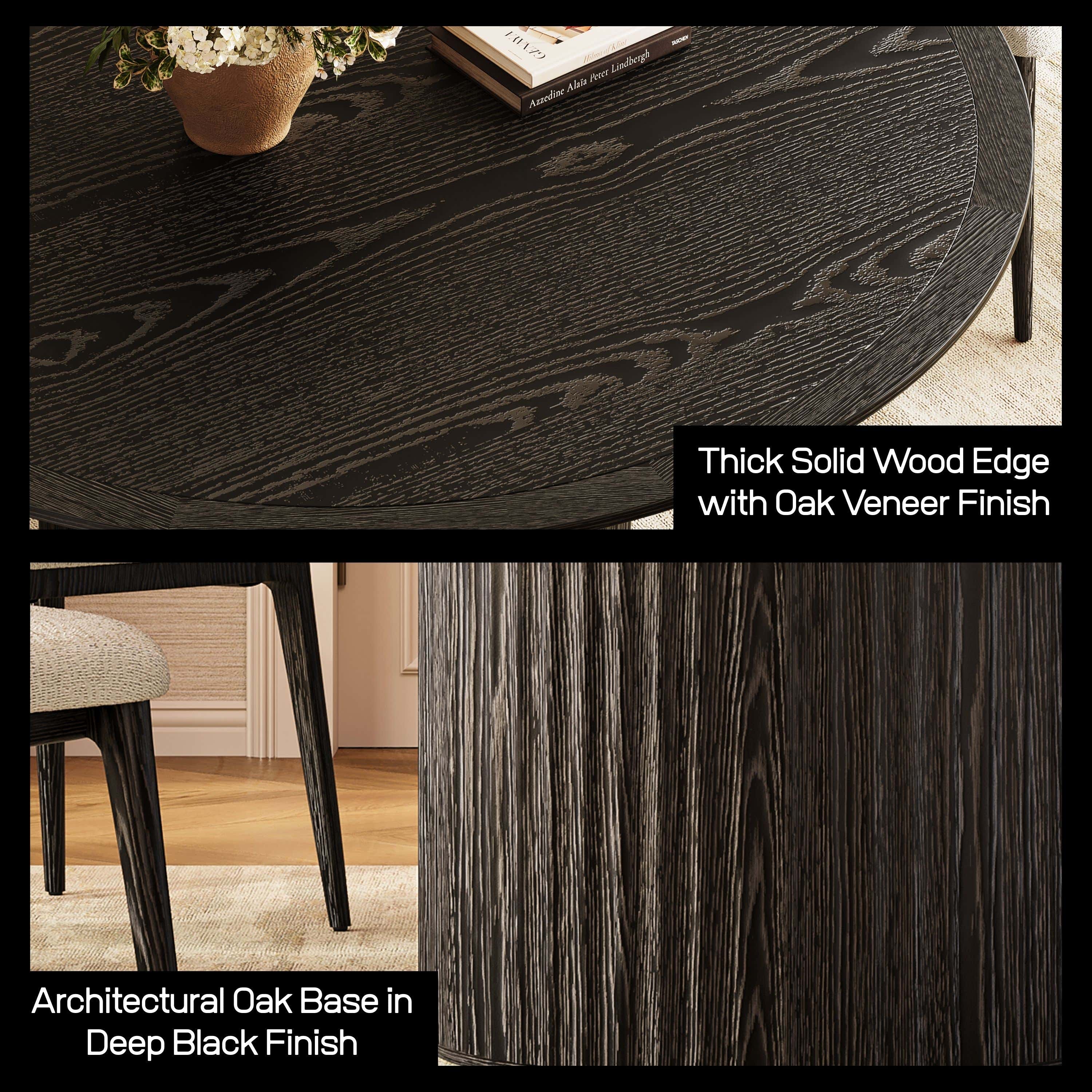 Aurelius Fluted Round Dining Table 60"W