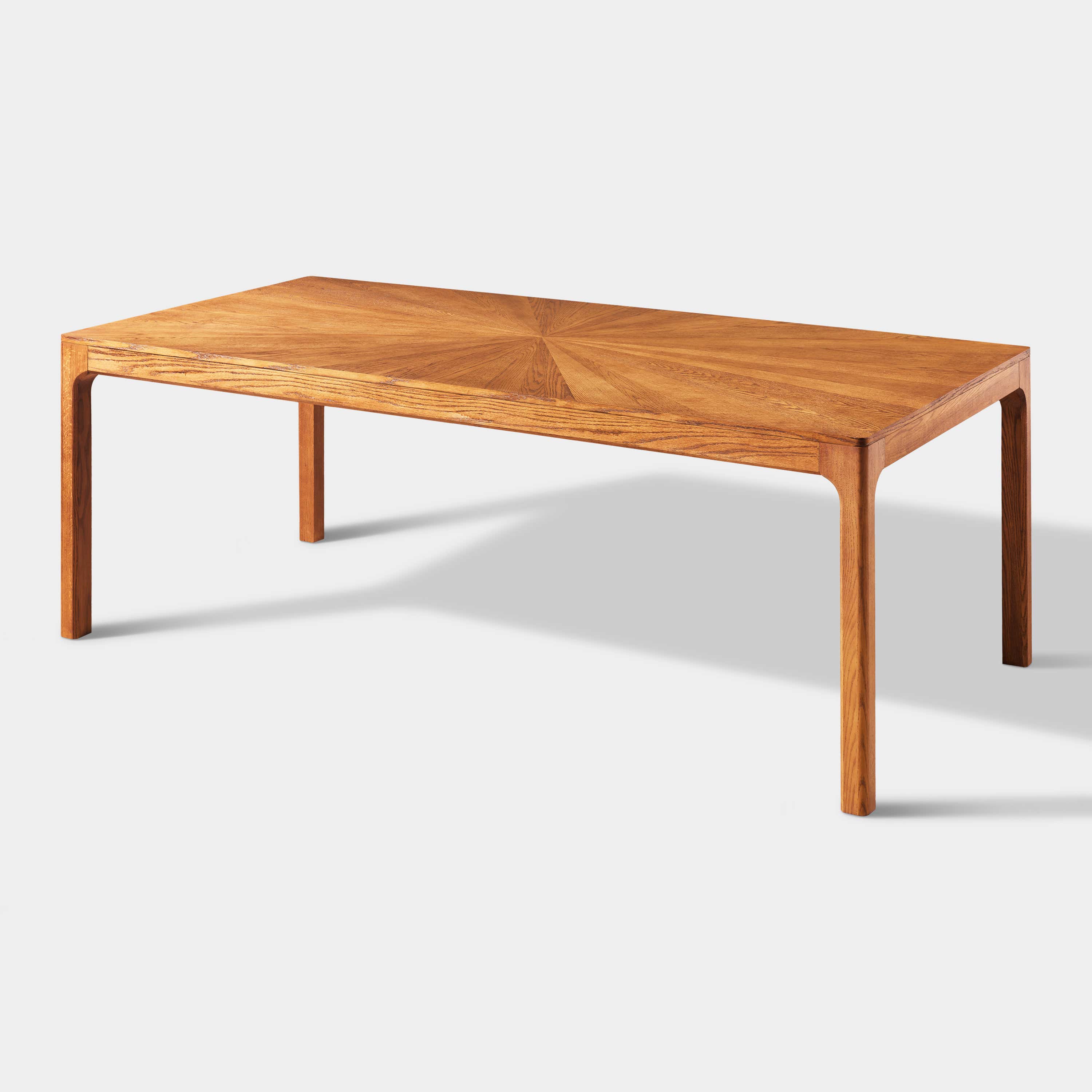 Solaris Rectangular Oak Dining Table 84"