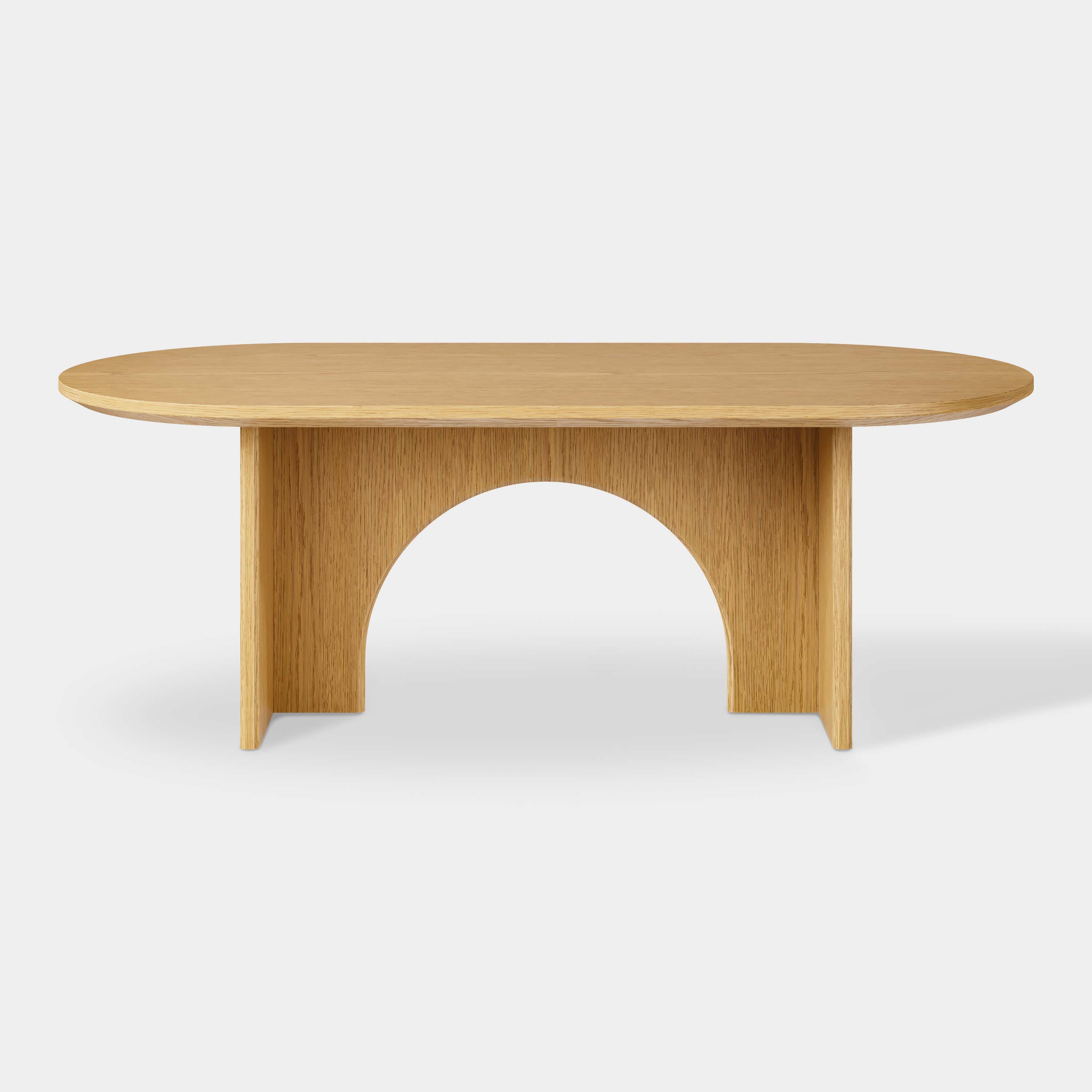 Aurora Oak Dining Table 84"