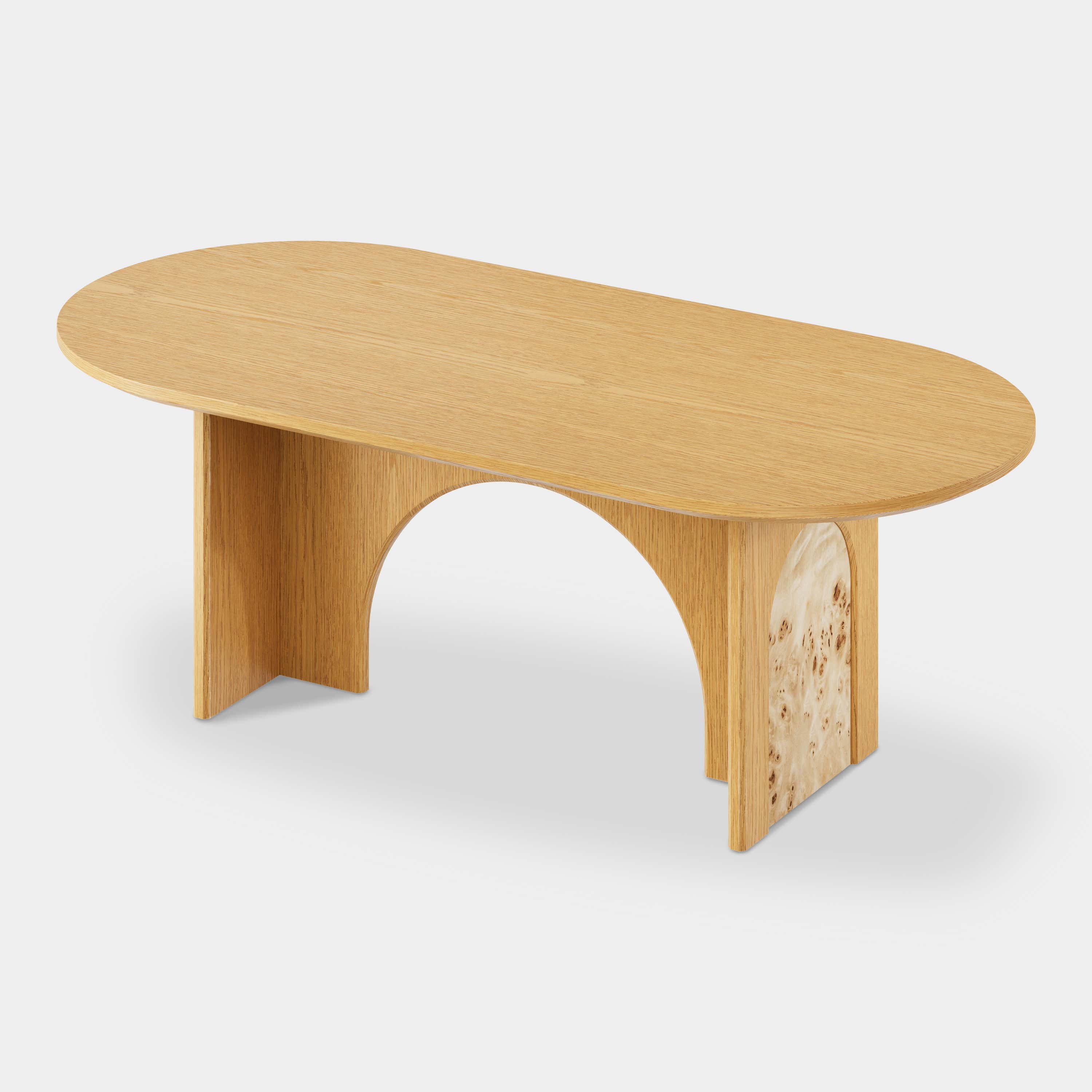 Aurora Oak Dining Table 84"