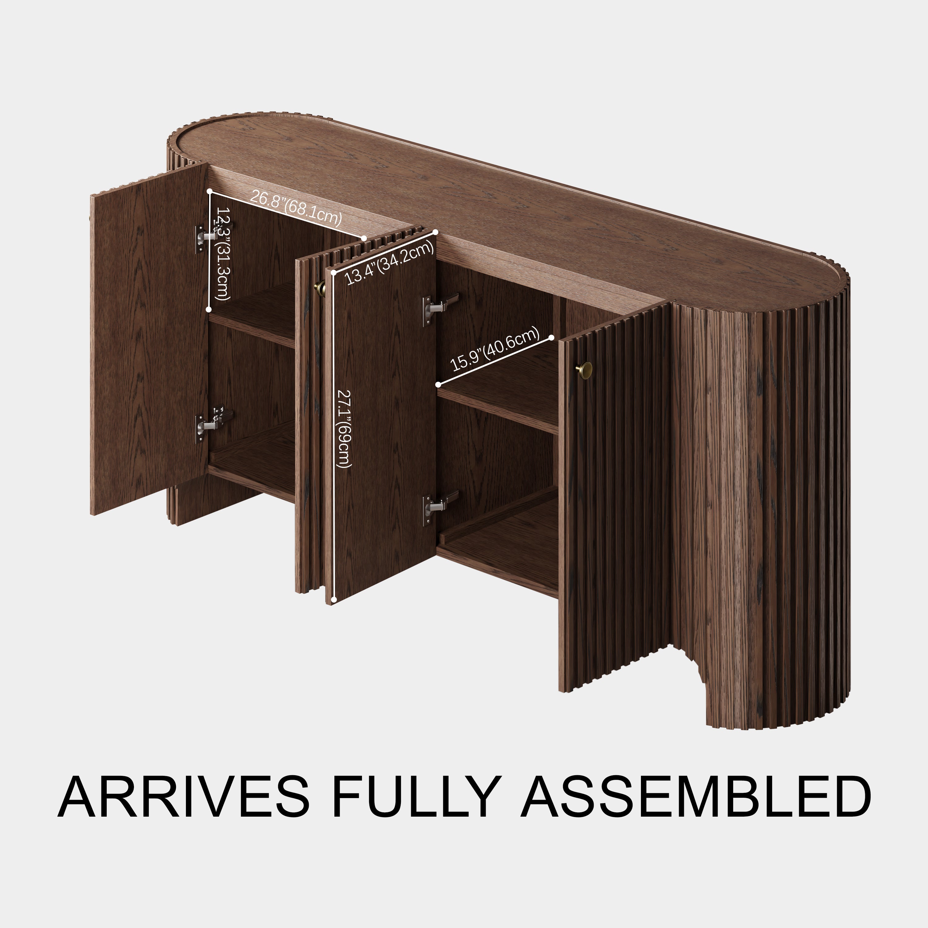 Marais Oak Sideboard 72" W