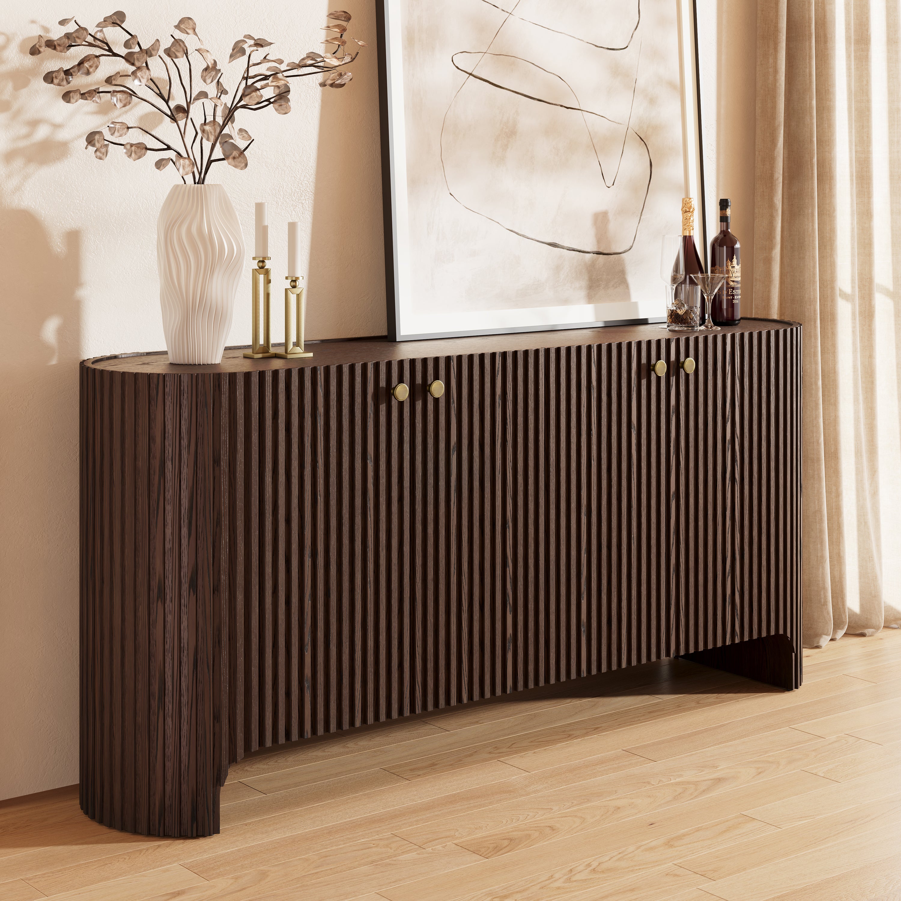Marais Oak Sideboard 72" W