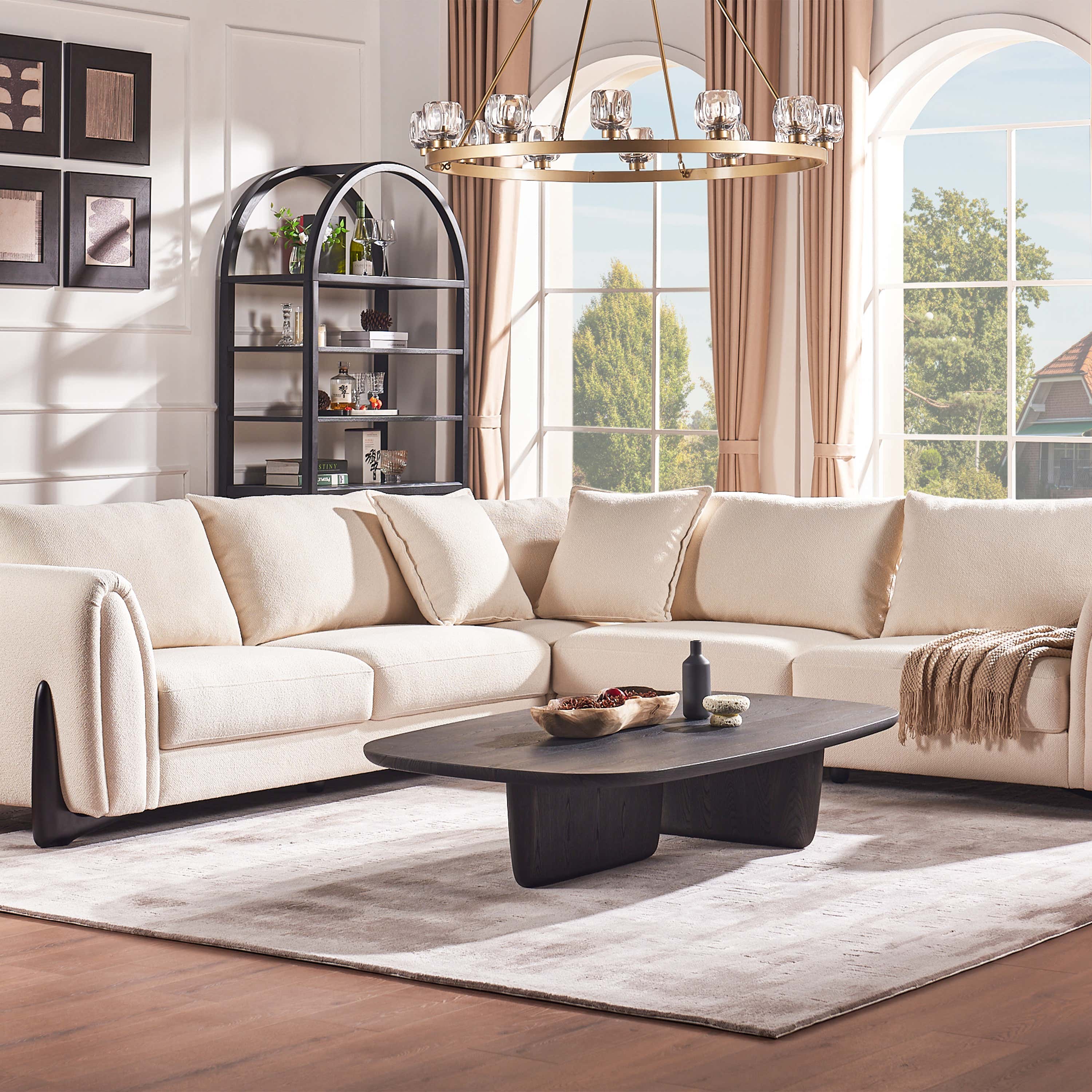 Kylix 5-Piece L-Shaped Sectional Sofa