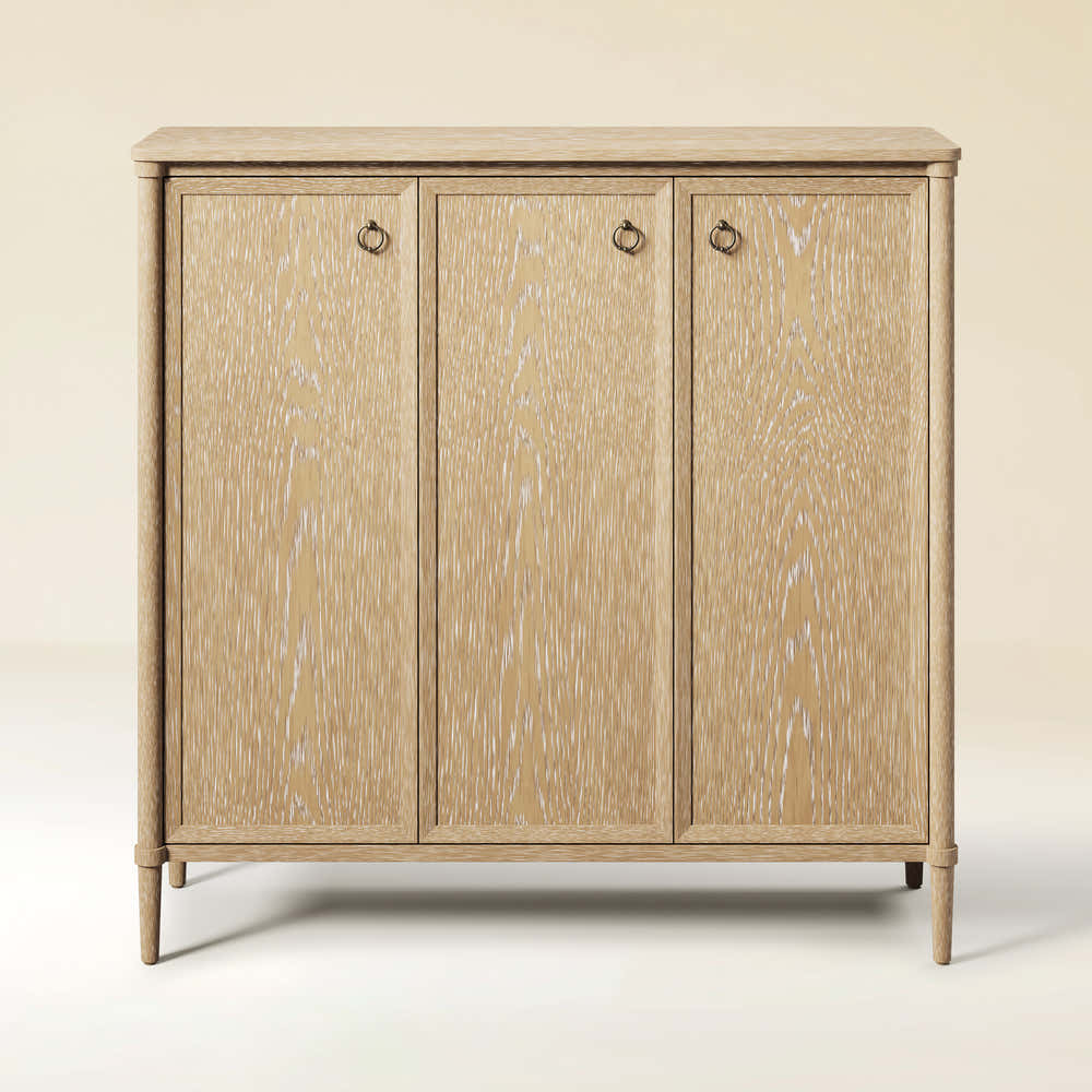 Maison Oak Shoe Storage Cabinet