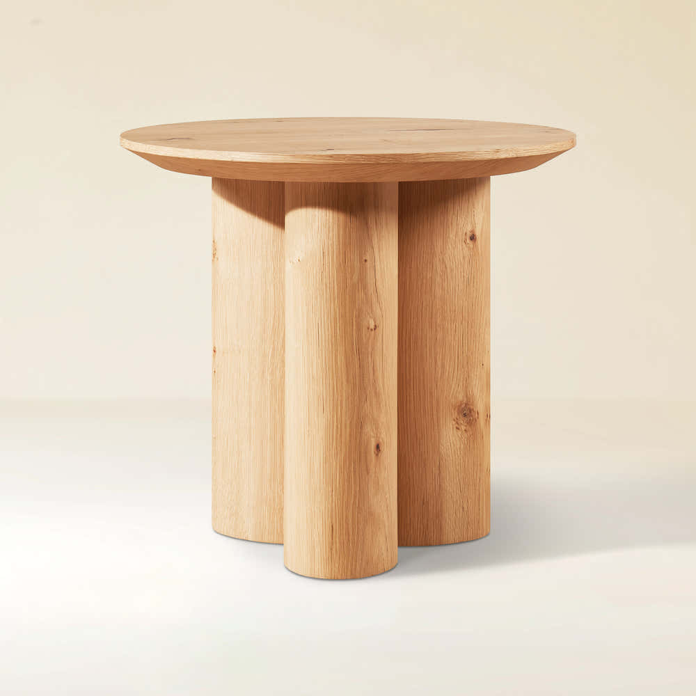 Trefoil Round Side Table 24"