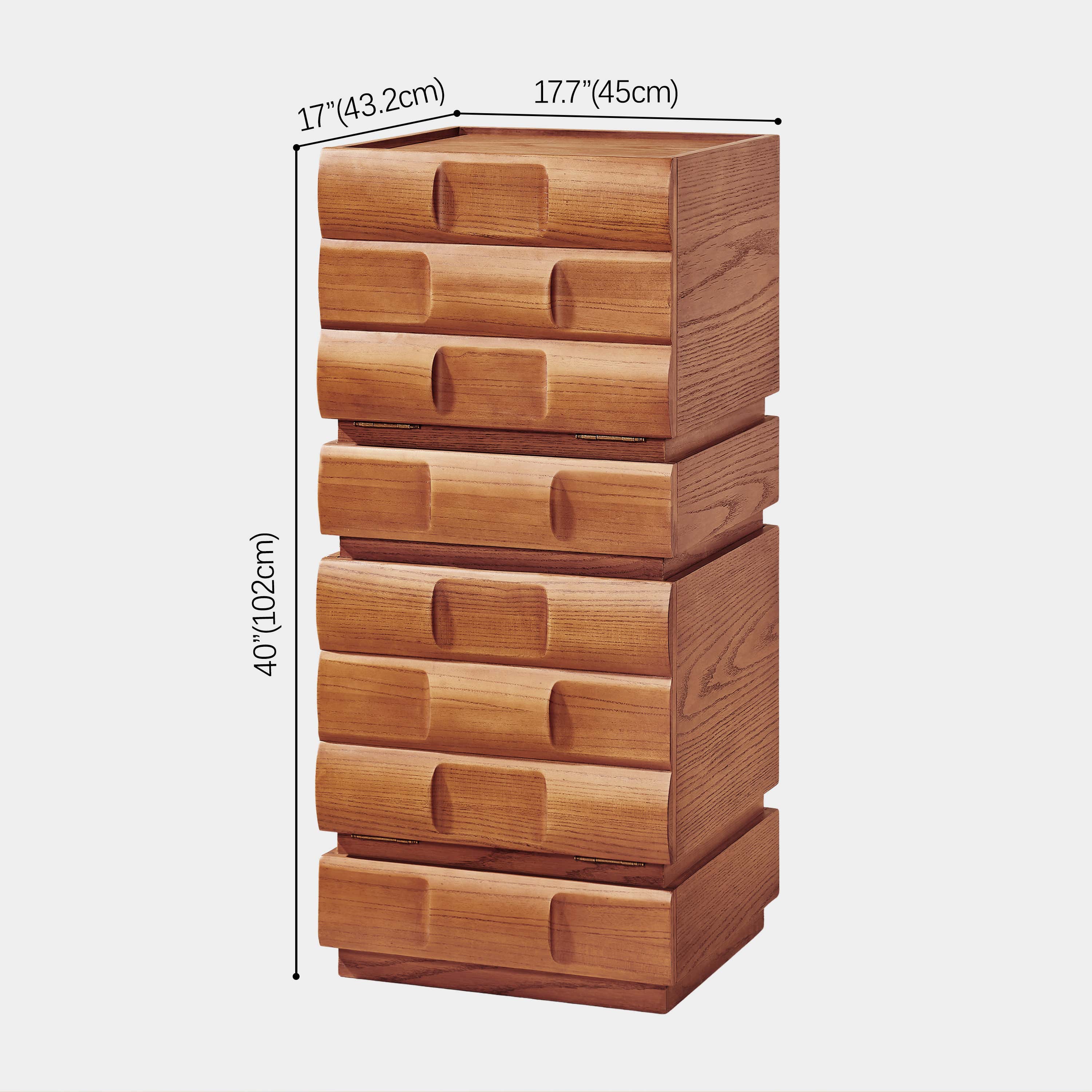 Terra Cube Emboss Cabinet (Set of 2)