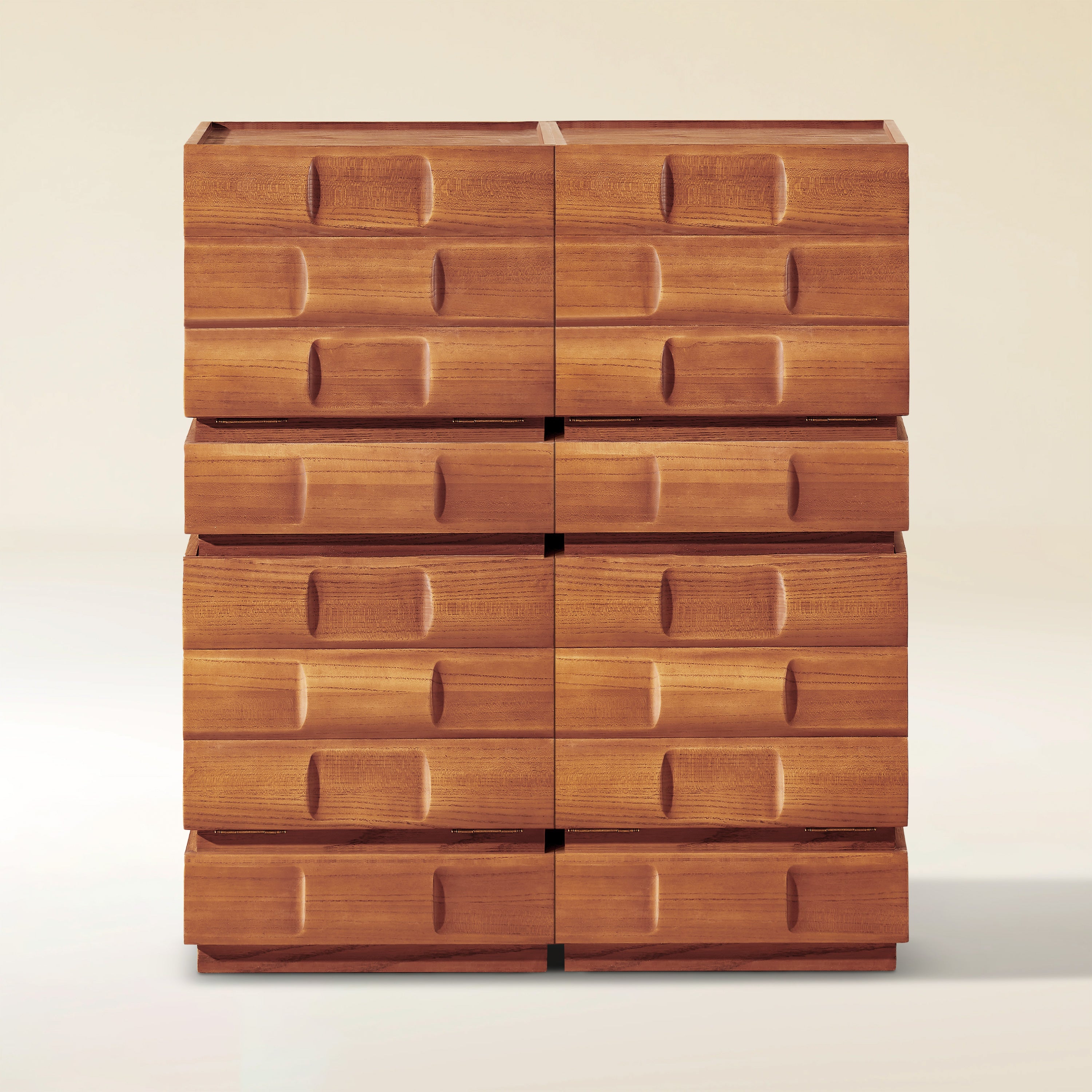 Terra Cube Emboss Cabinet (Set of 2)