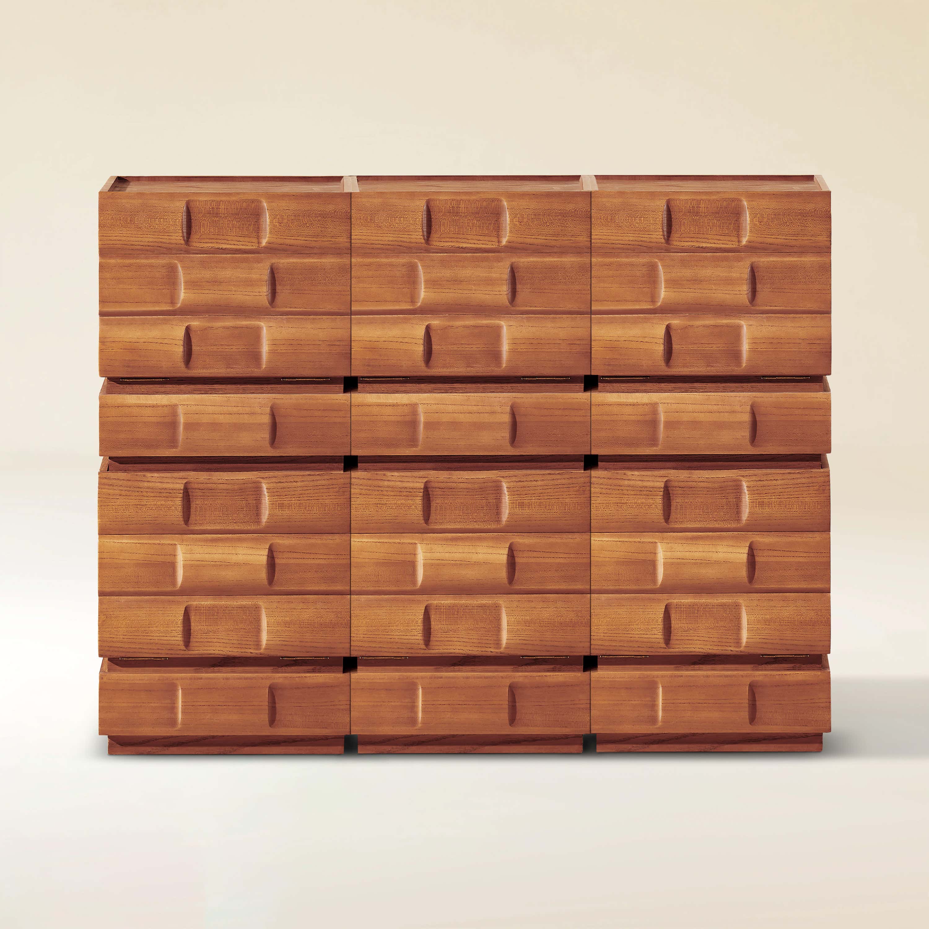 Terra Cube Emboss Cabinet (Set of 3)