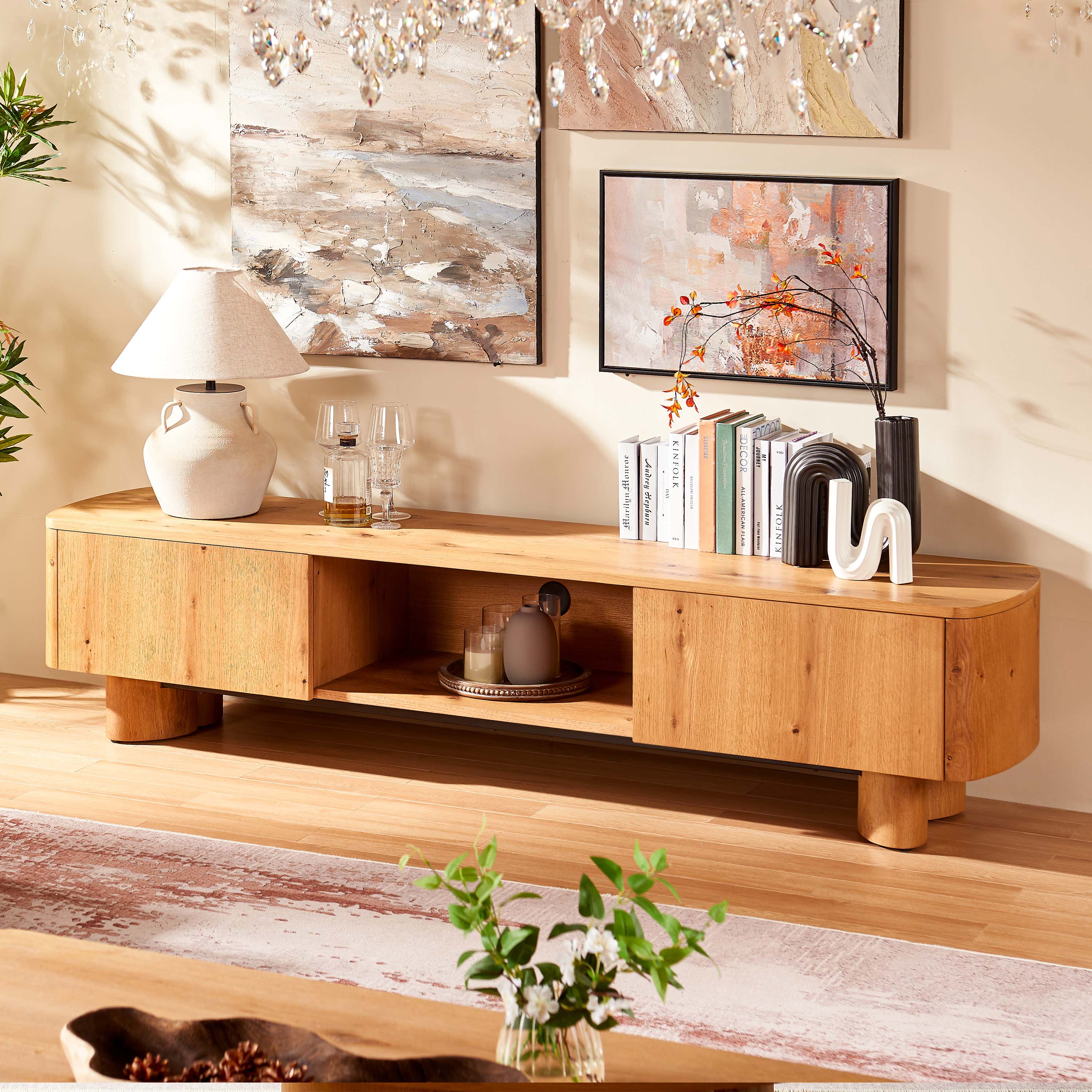 Trefoil Media Console 78"