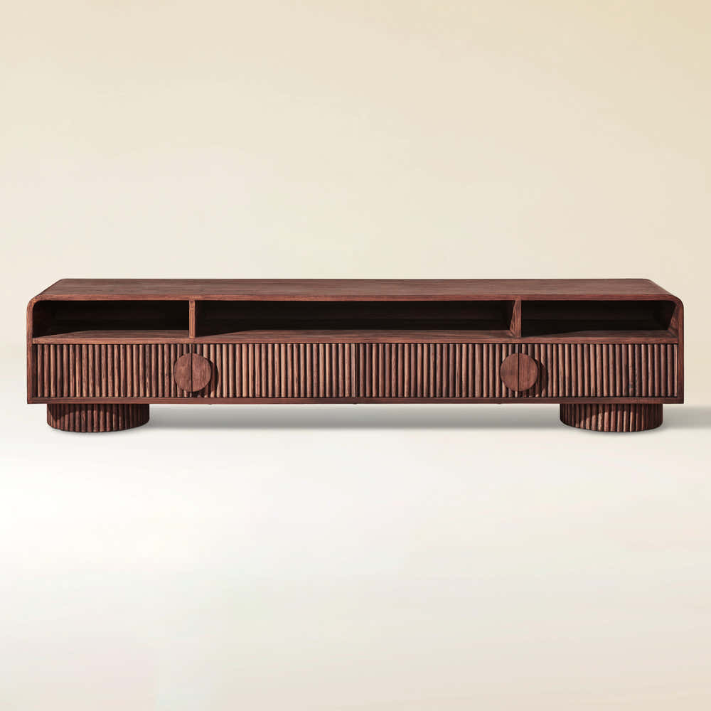 Doric Media Console 83"W