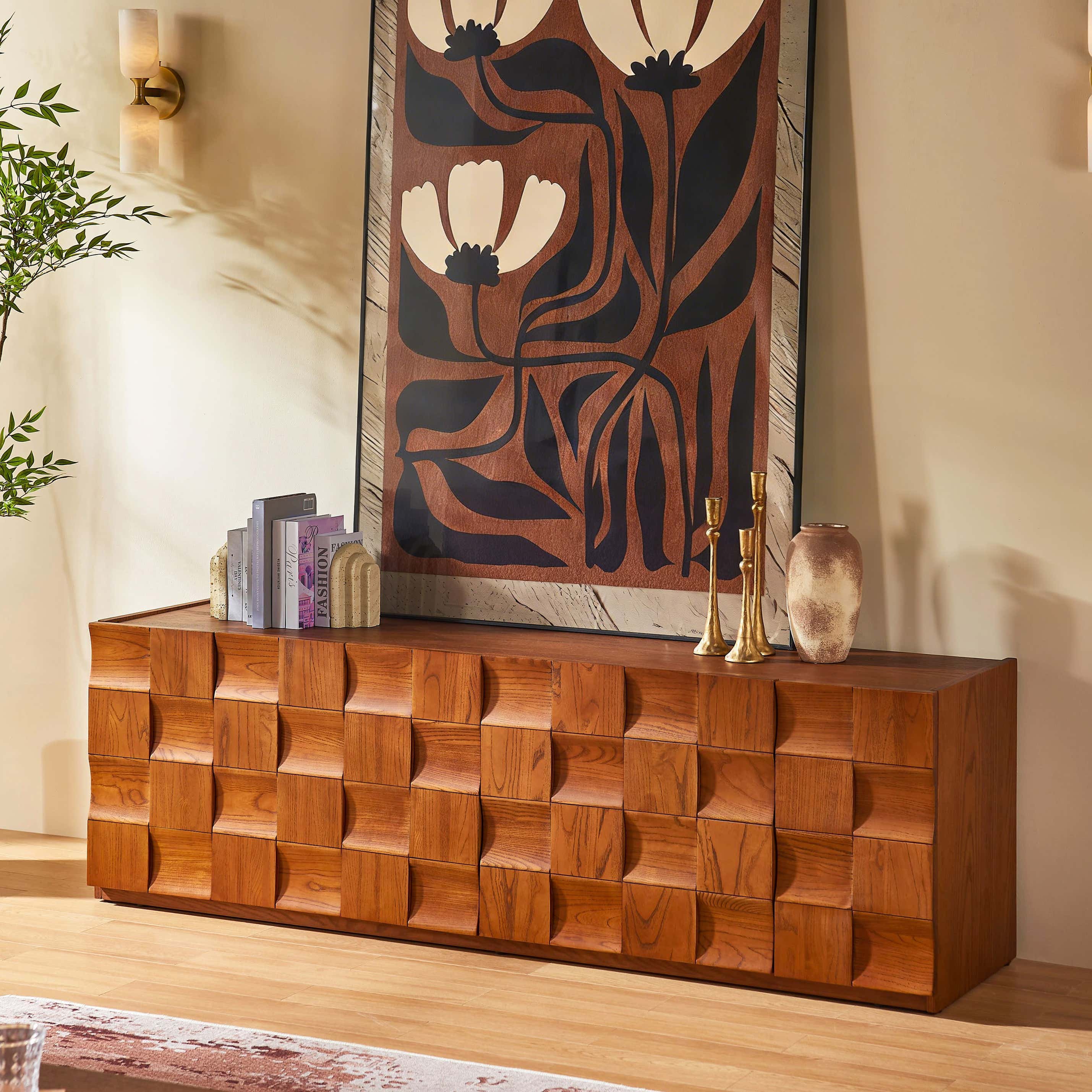 Terra Cube Emboss Media Console 71â