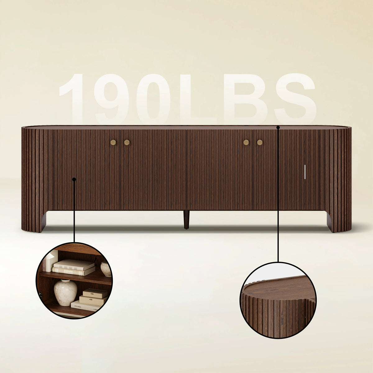 Sledin Media Console 84"W