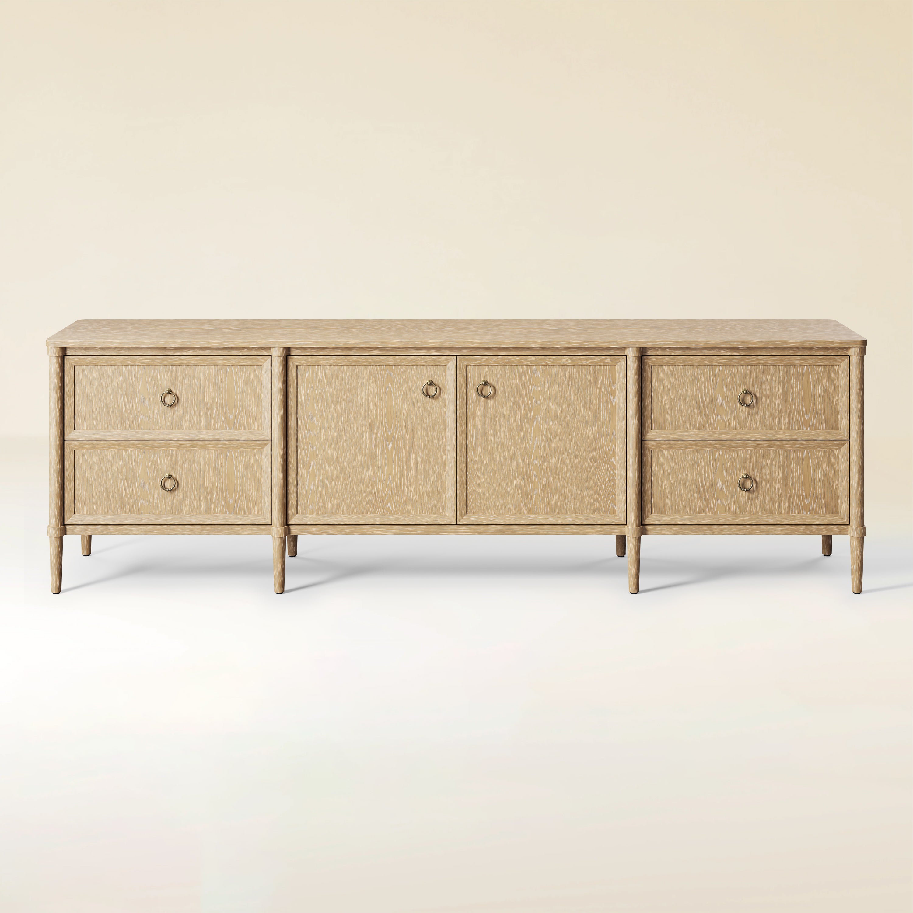 Maison Oak Media Console 84"