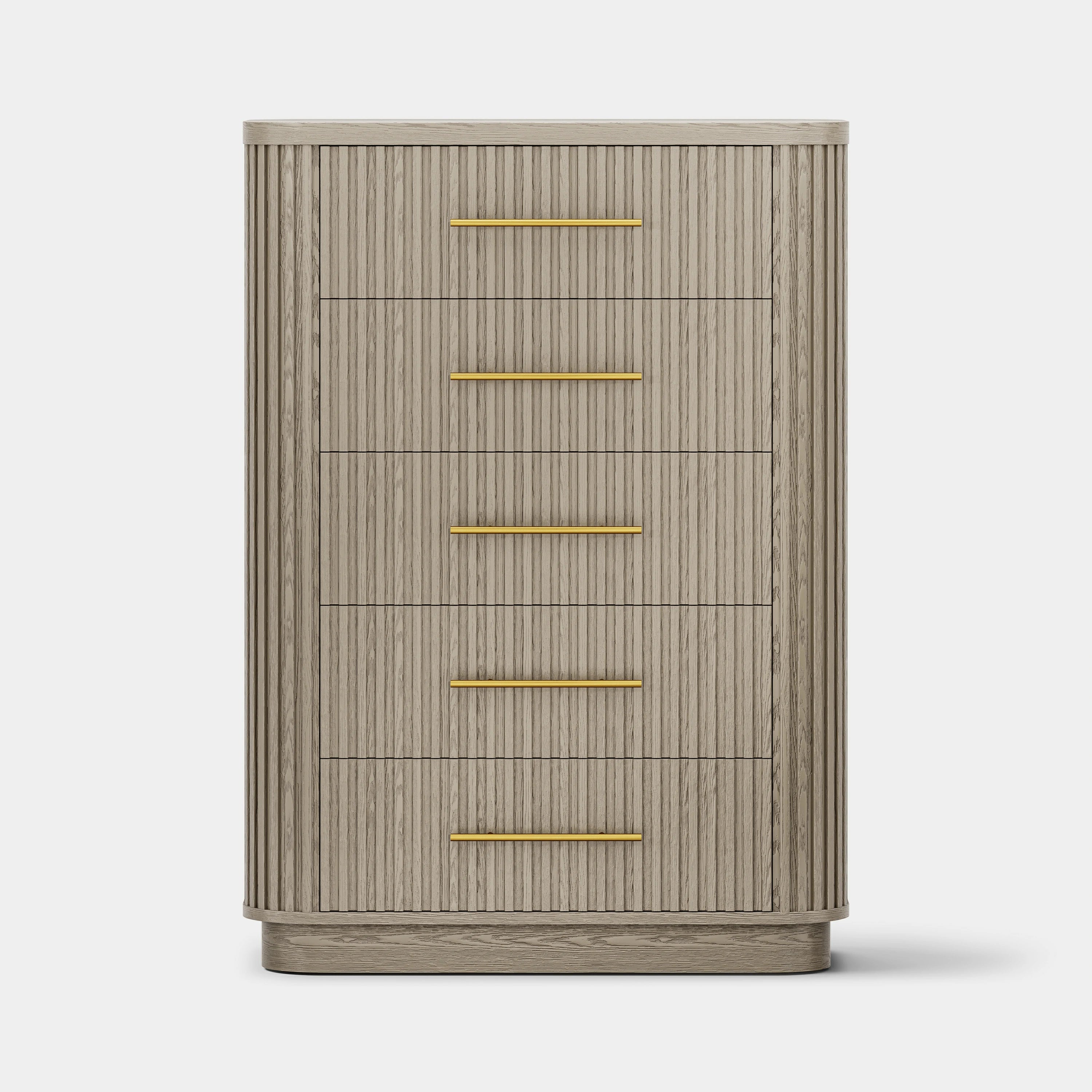 Sinclair Fluted 5-Drawer Chest 39"W
