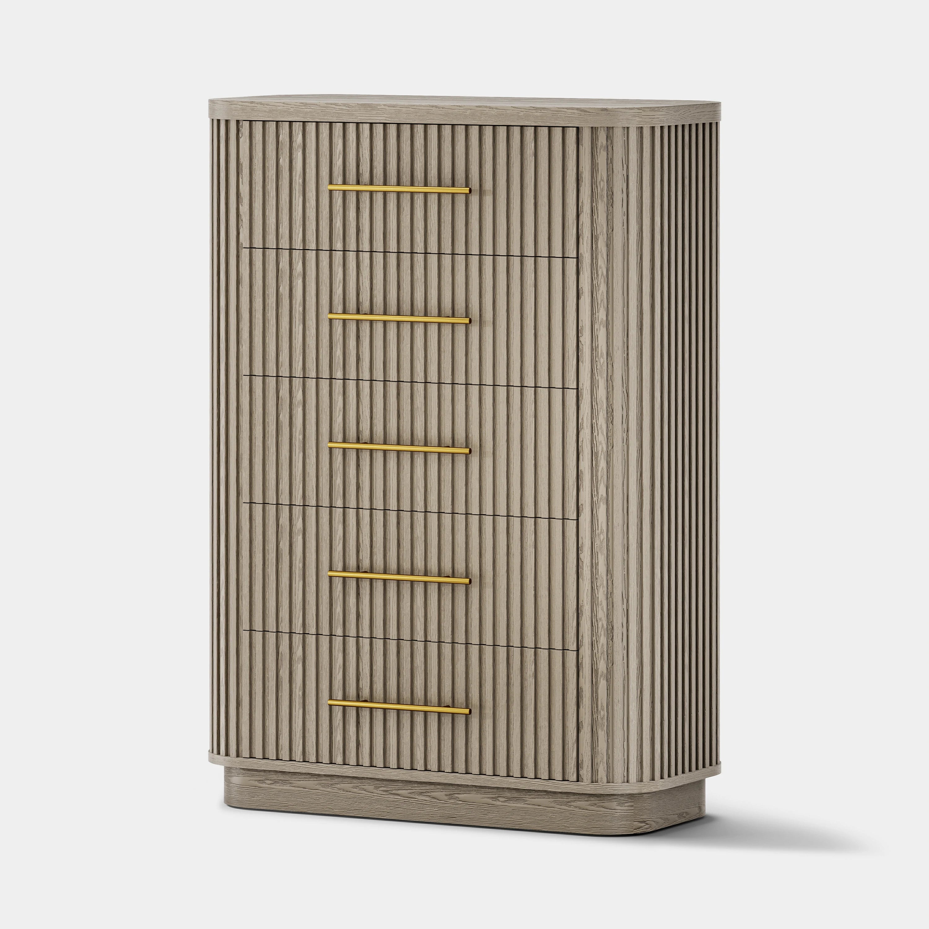 Sinclair Fluted 5-Drawer Chest 39"W