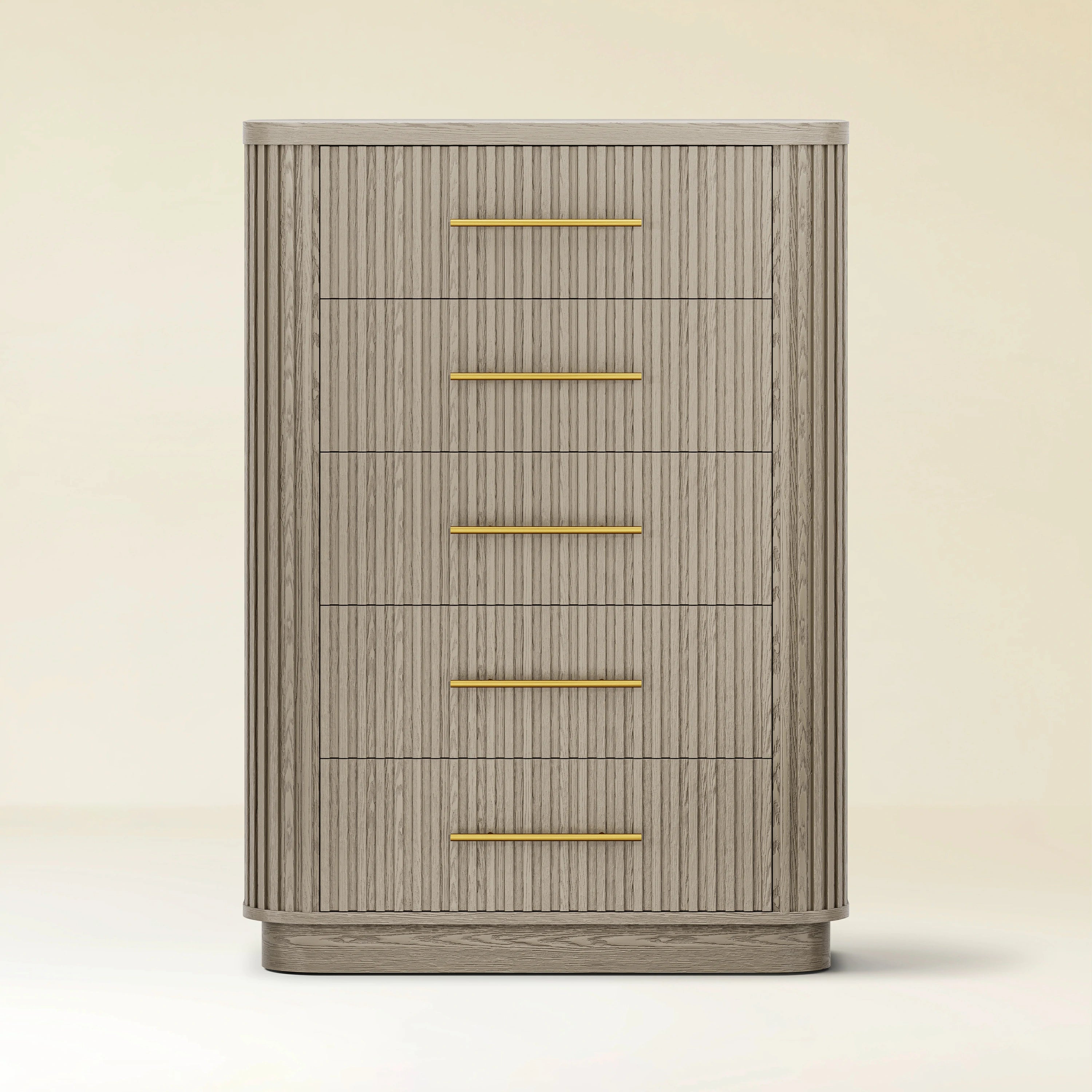 Sinclair Fluted 5-Drawer Chest 39"W