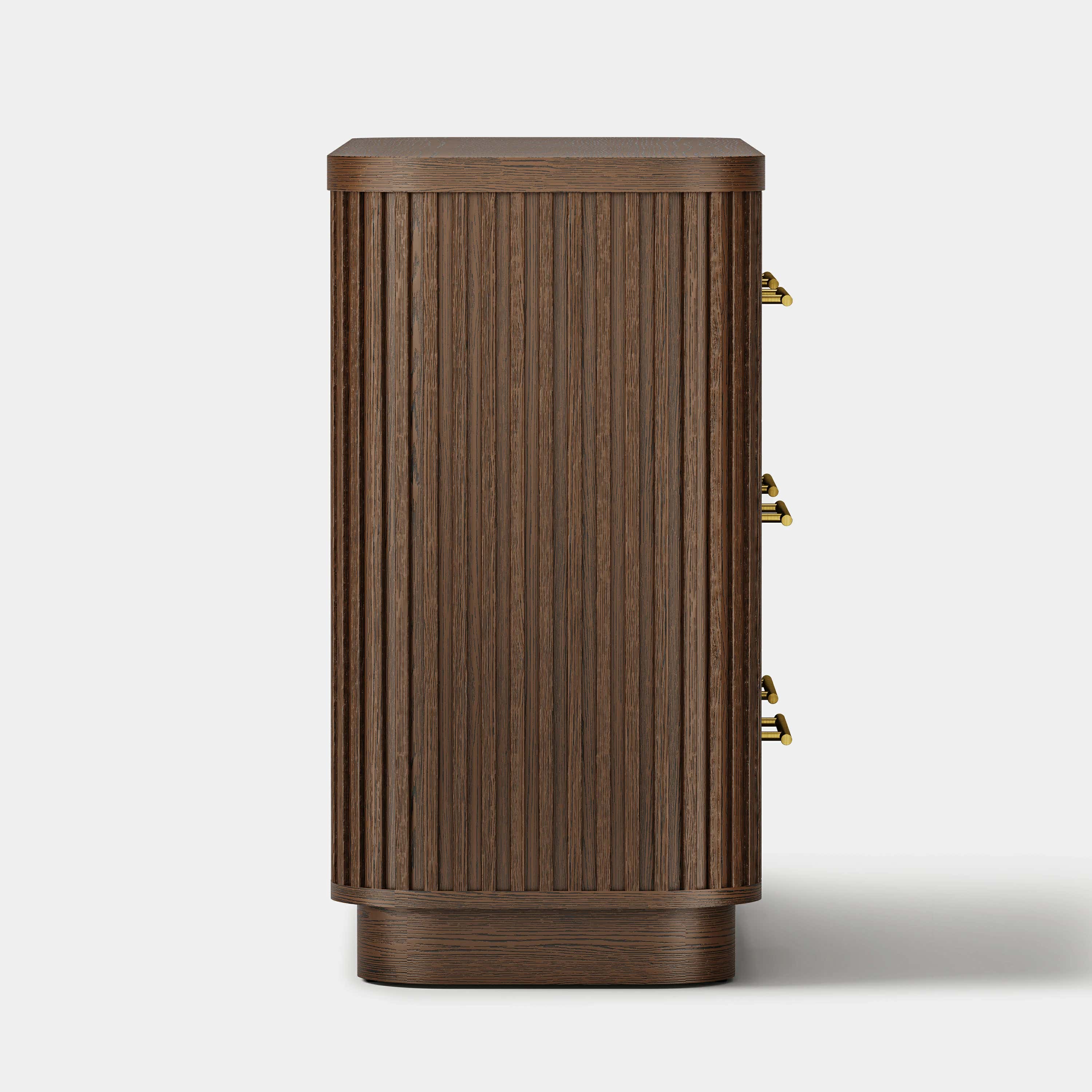 Sinclair Fluted 6-Drawer Chest 60"W