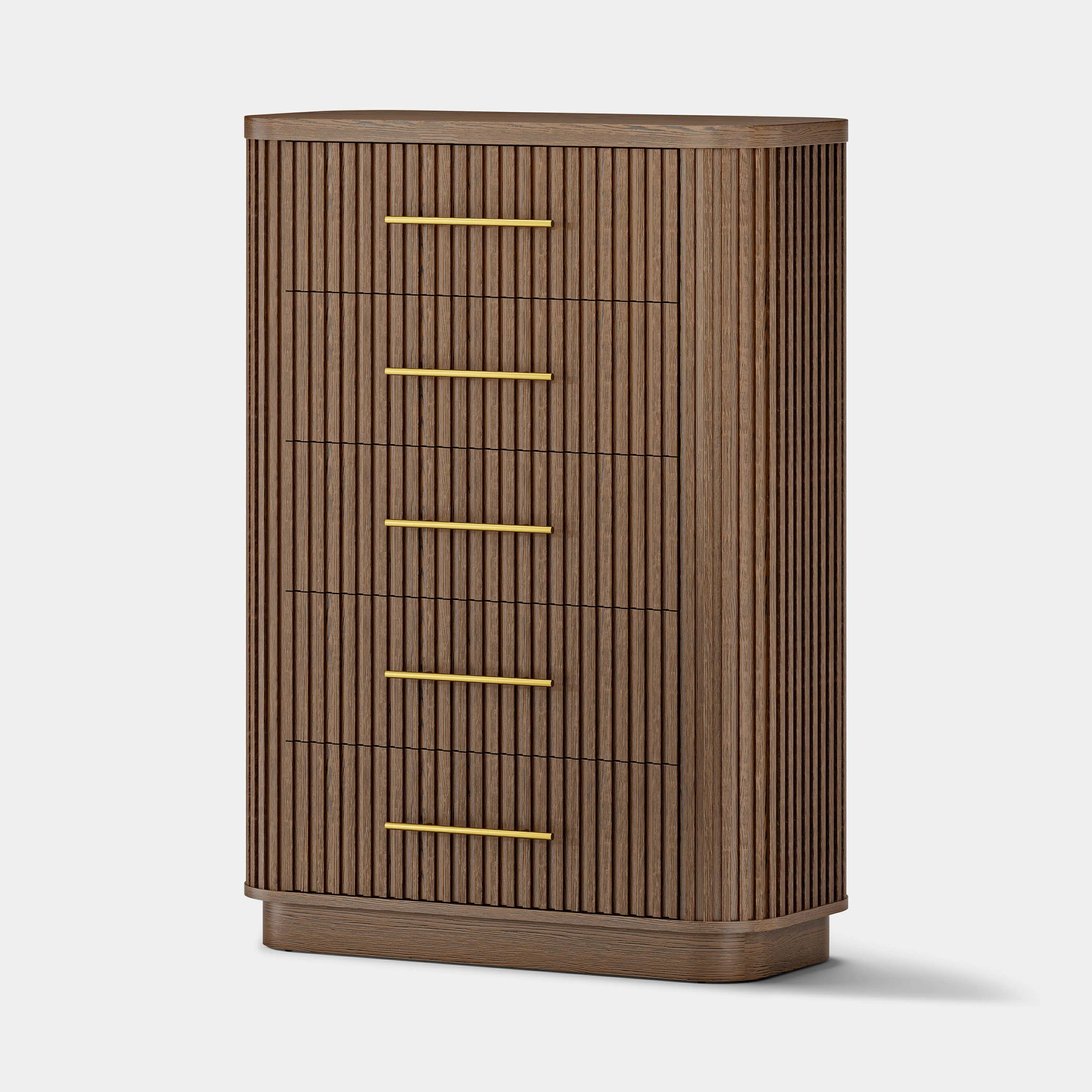 Sinclair Fluted 5-Drawer Chest 39"W