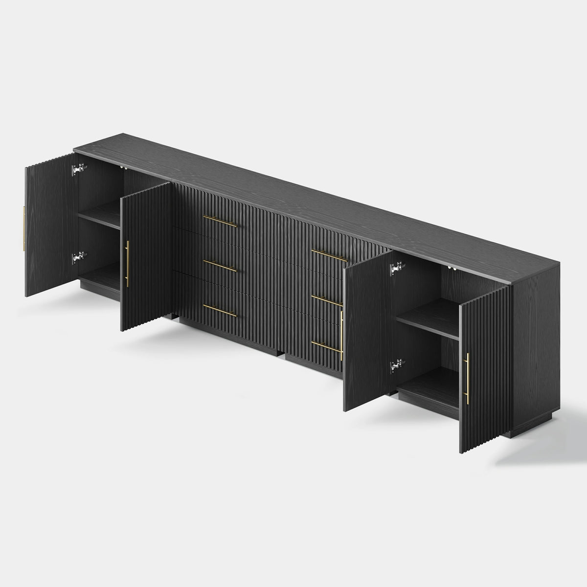 Holt Oak Modular Media Console (Set of 4)