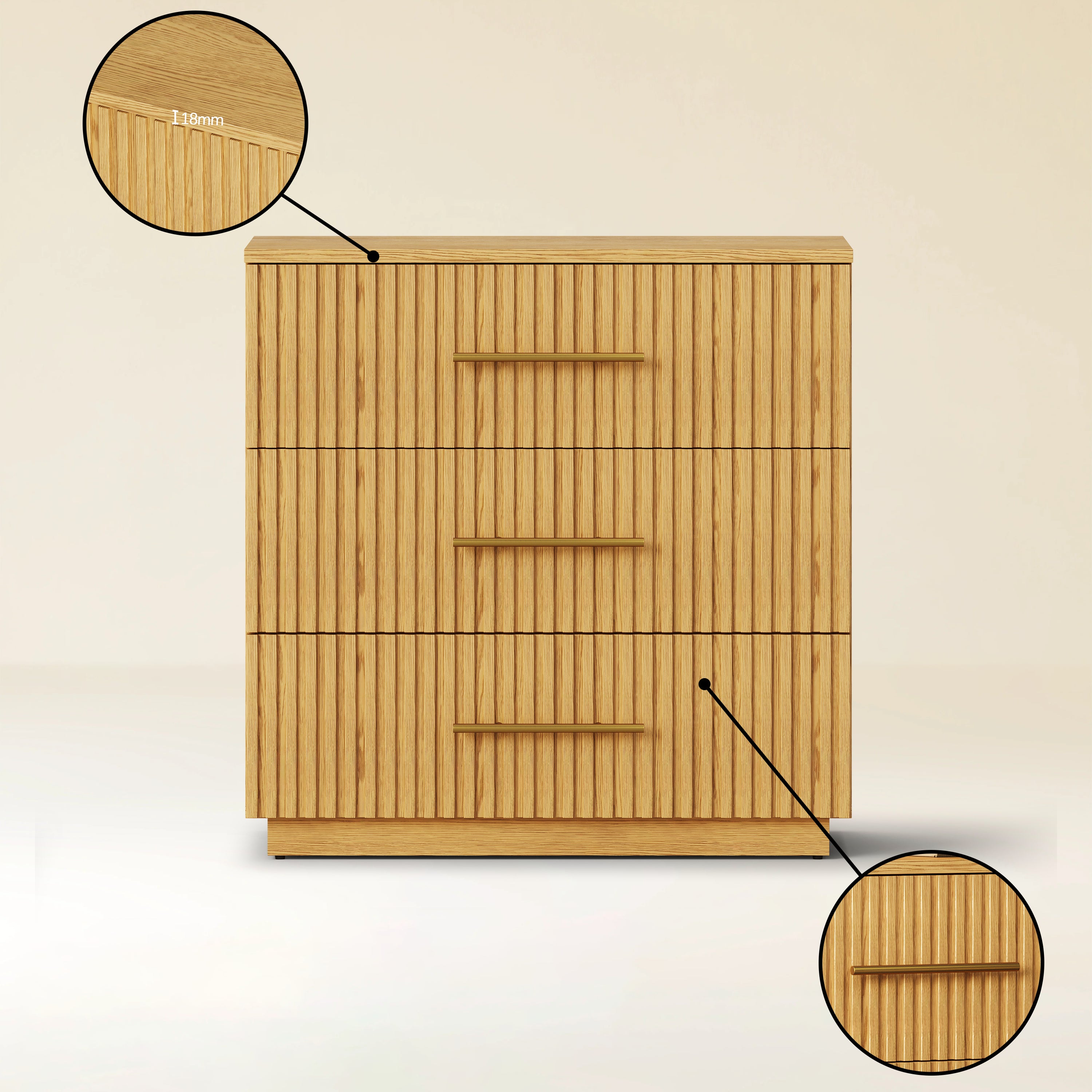 Holt 32" Oak Drawer Chest