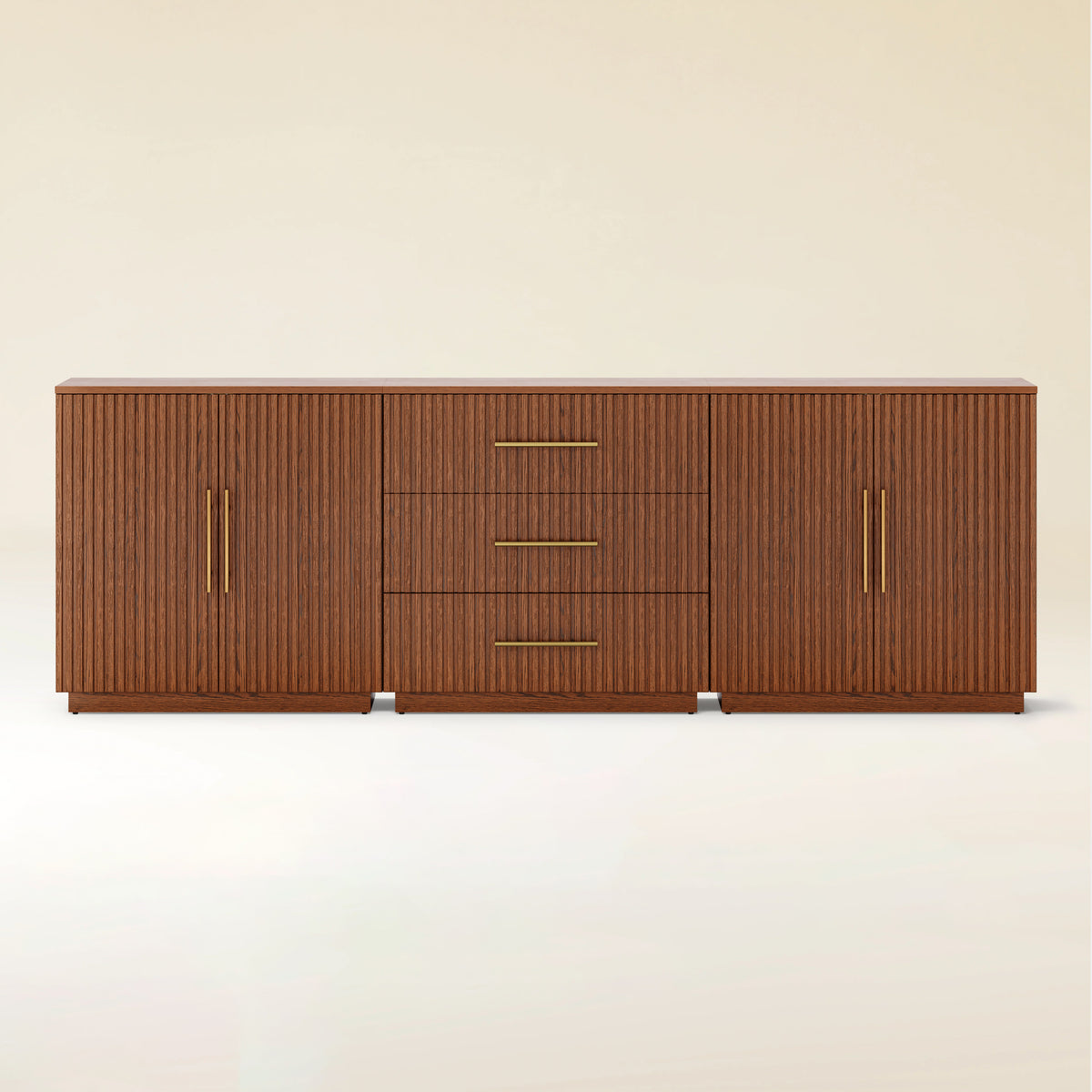 Holt Oak Modular Media Console (Set of 3)