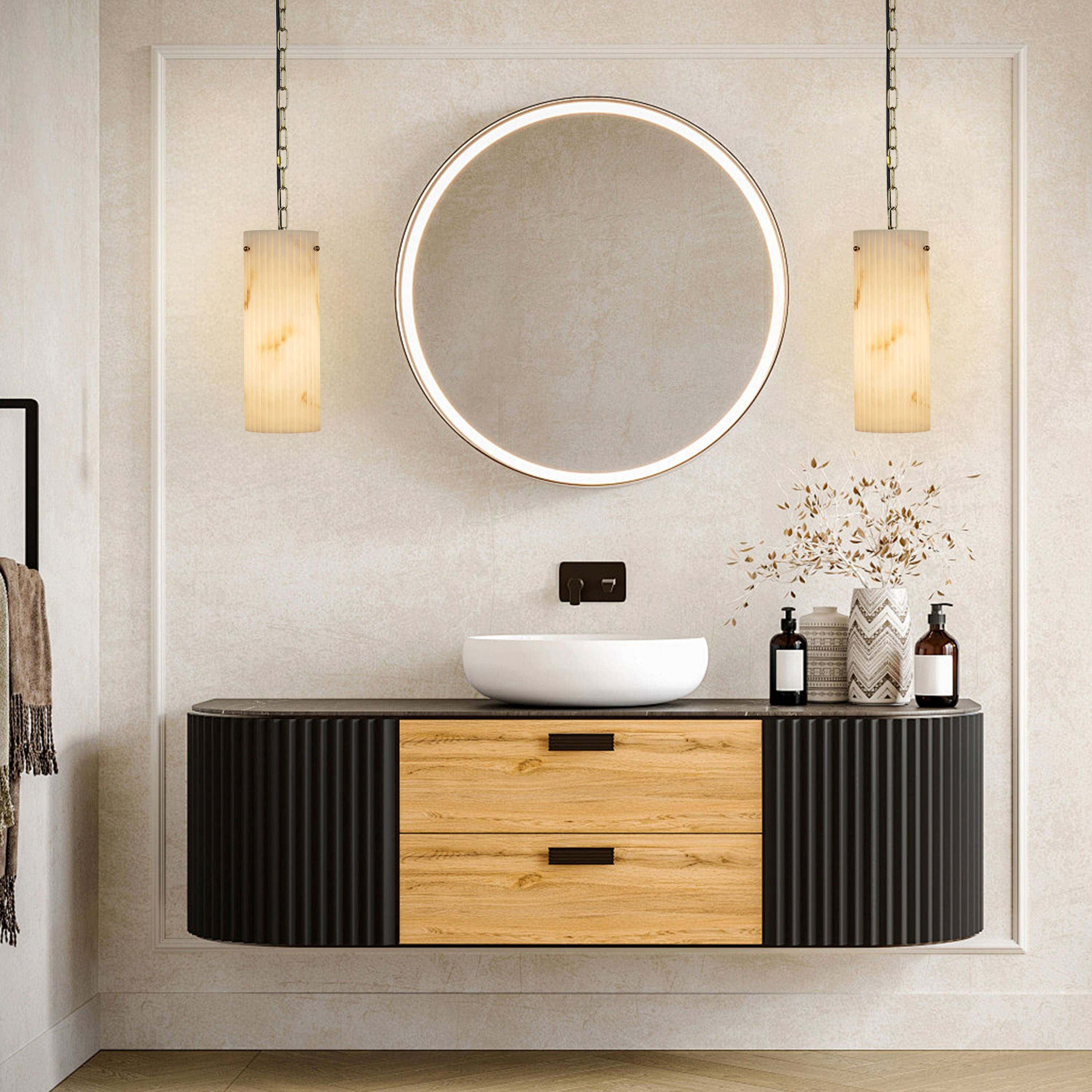 Luminare Resin Fluted Pendant 5"