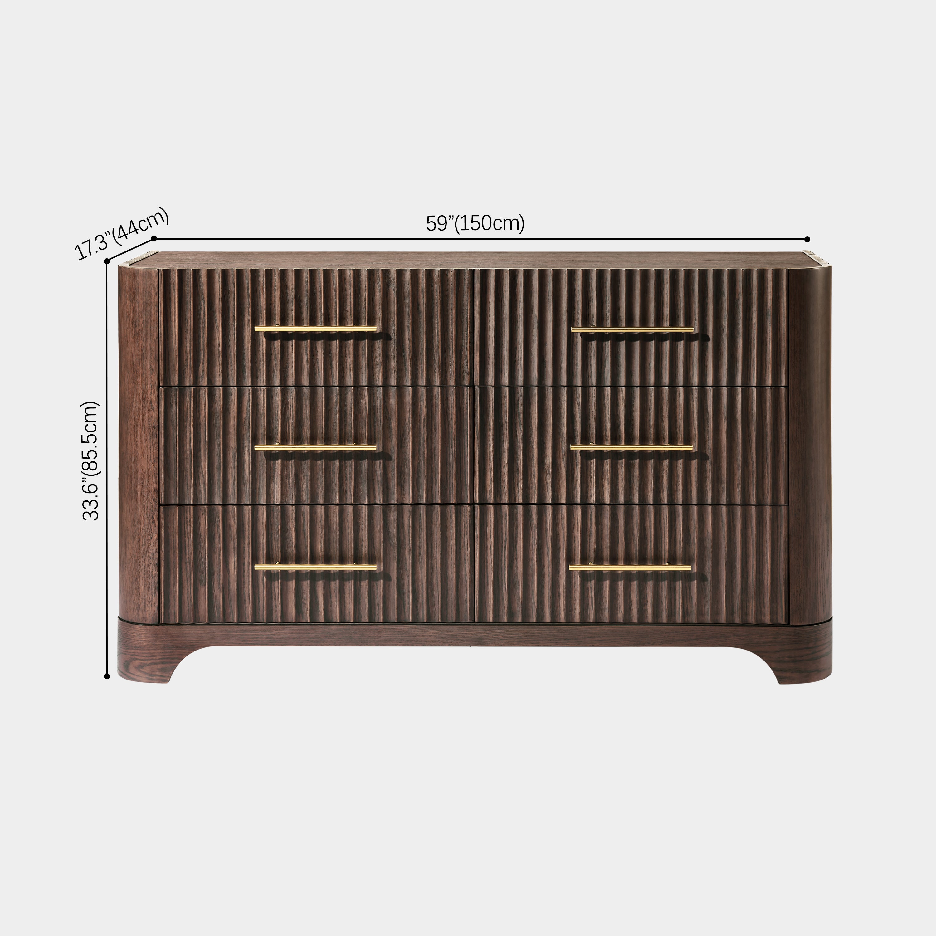 Murphy 6 Drawer Chest 59"W