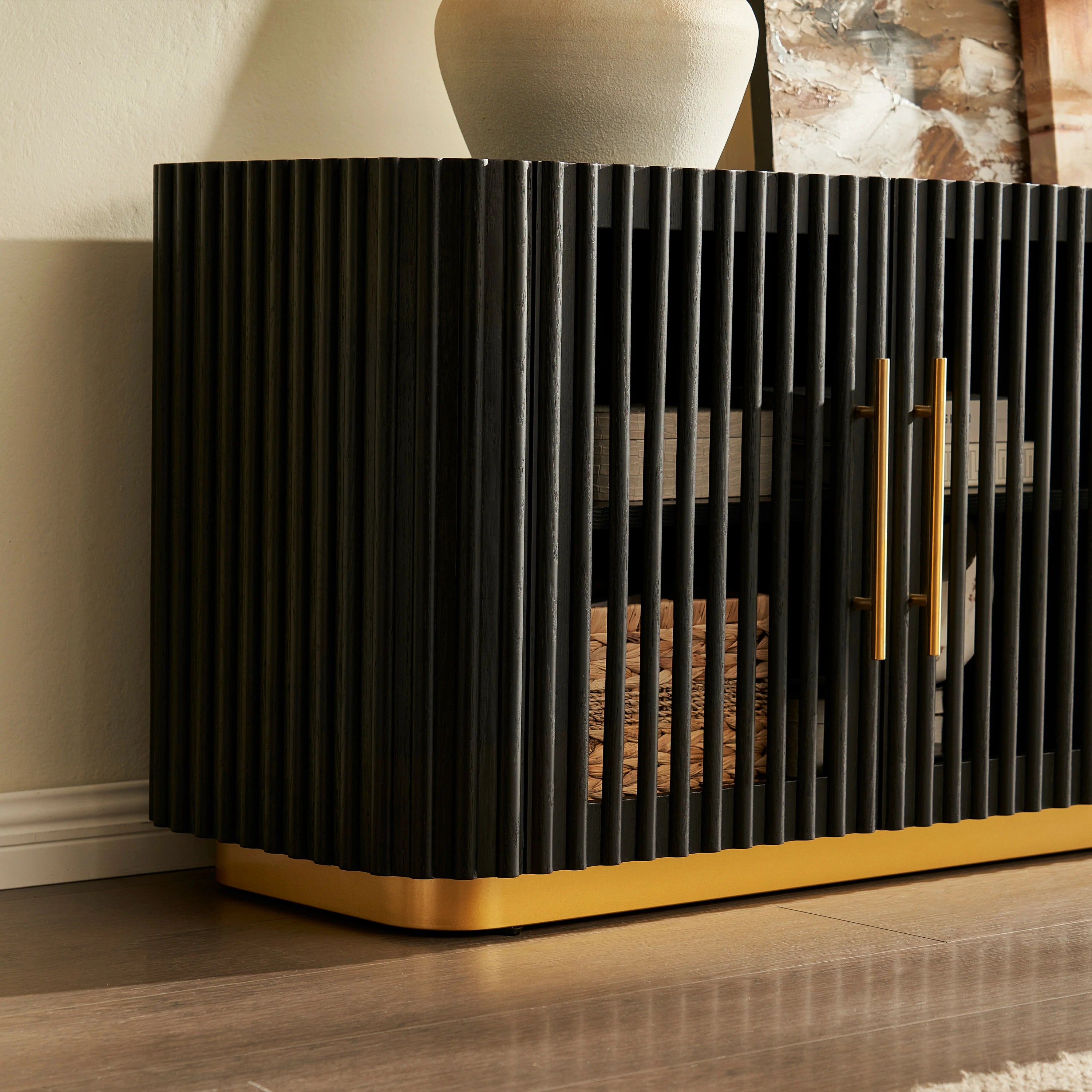 Holton Oak Media Console 240cm W